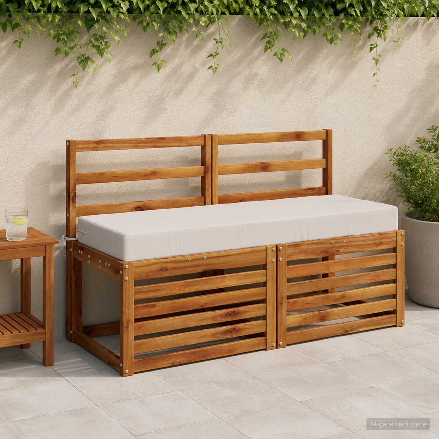 vidaXL Μαξιλάρι πλάτης SOEST 100% Πολυεστέρας Λευκό 120 x 40 x 10 εκ