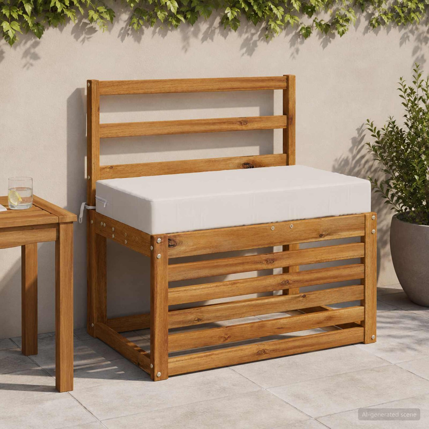 vidaXL Μαξιλάρι πλάτης SOEST 100% Πολυεστέρας Λευκό 70 x 40 x 10 εκ.