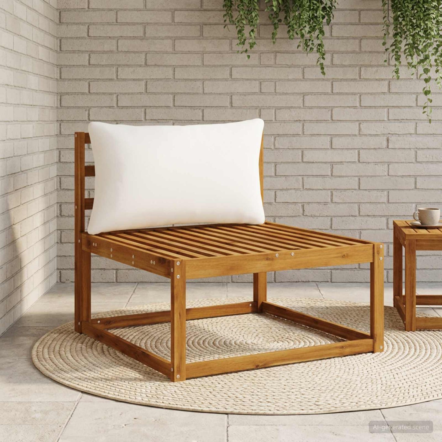 vidaXL Μαξιλάρι πλάτης PUTTEN 100% Πολυεστέρας Λευκό 80 x 40 x 15 εκ