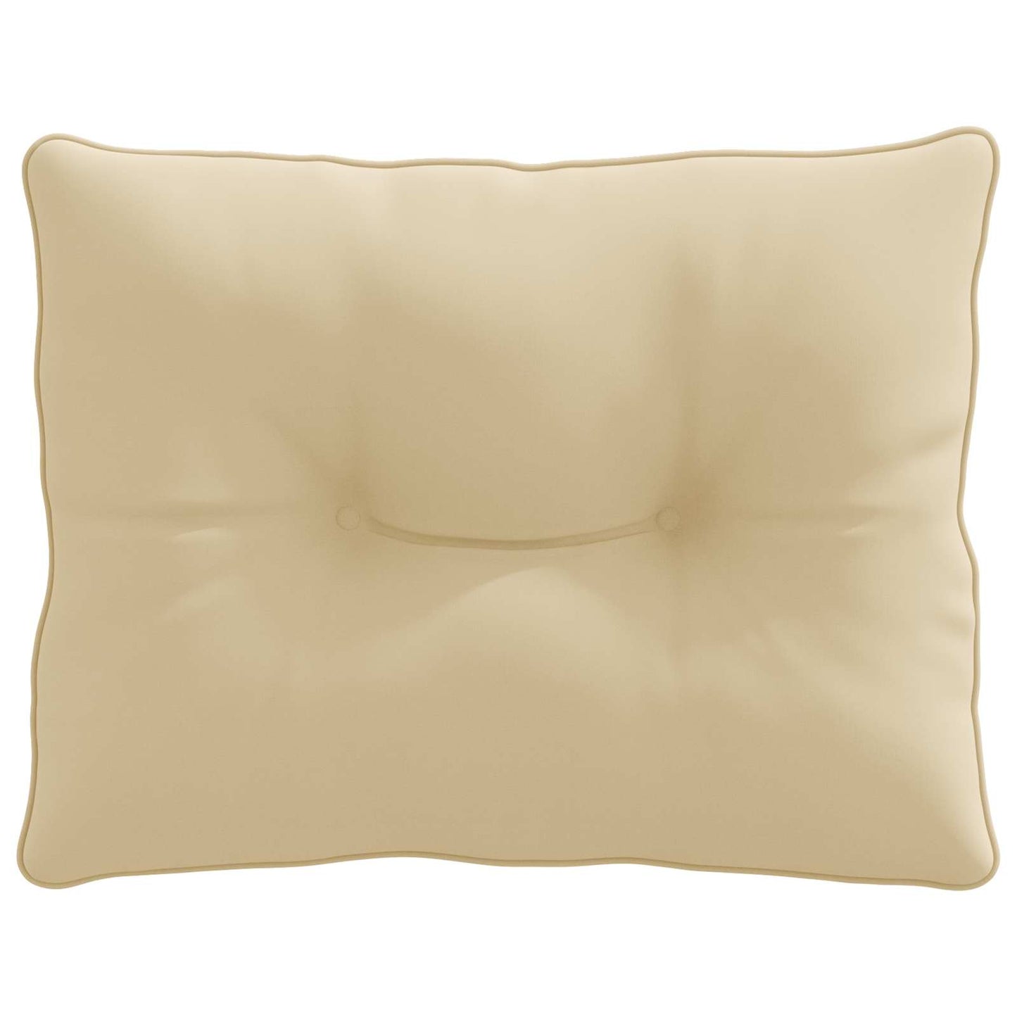 vidaXL Μαξιλάρι πλάτης PUTTEN 100% Πολυεστέρας Μπεζ 50 x 40 x 10 cm
