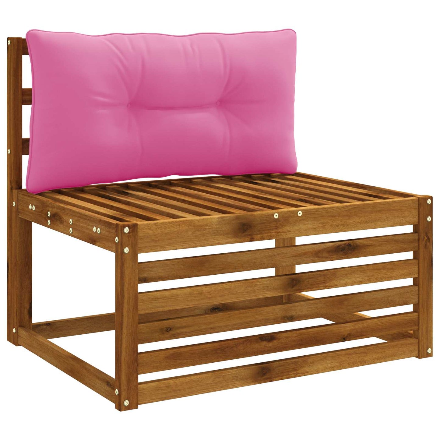 vidaXL Μαξιλάρι πλάτης PUTTEN 100% Πολυεστέρας Ροζ 70 x 40 x 10 cm