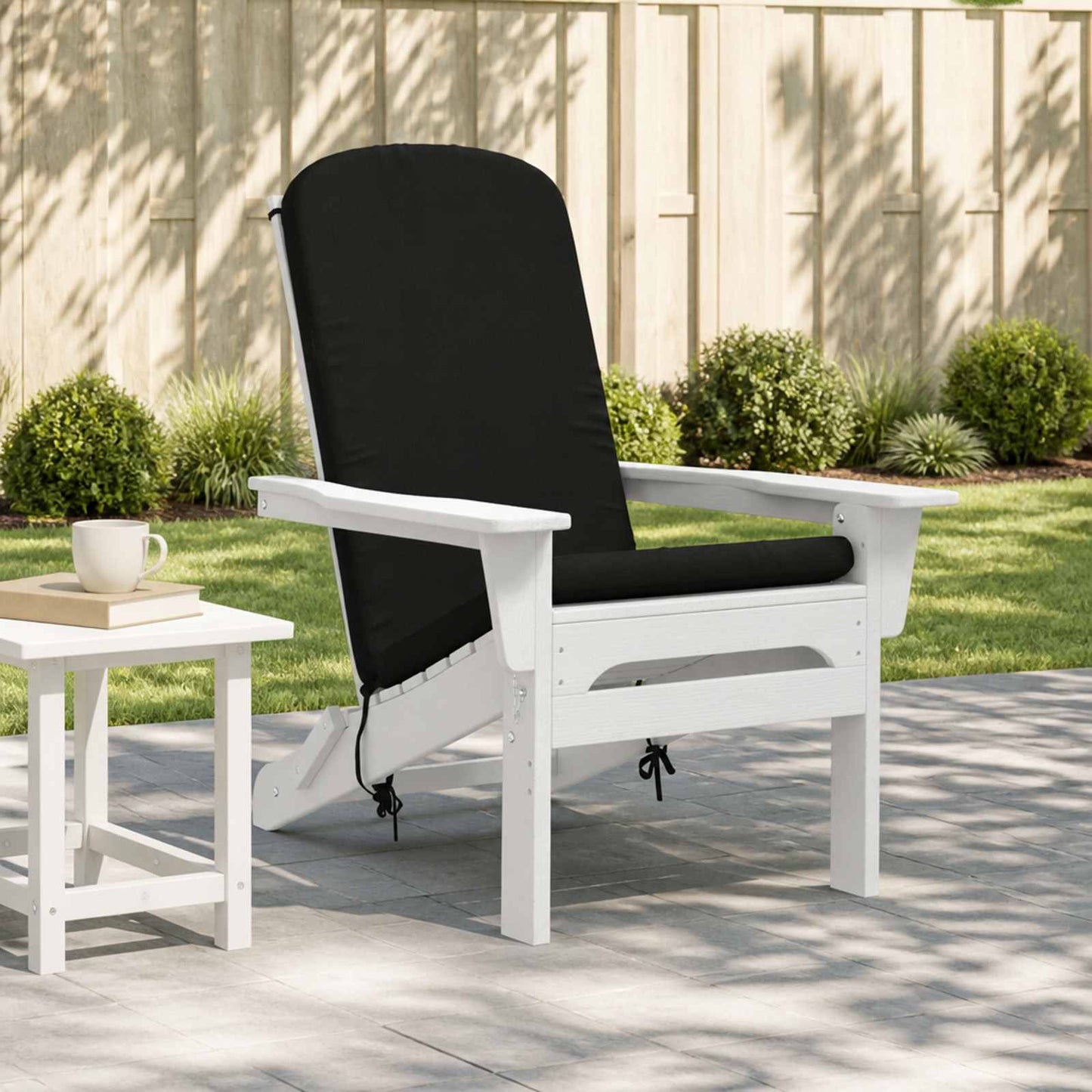 vidaXL Μαξιλάρι για Καρέκλα Adirondack GEMERT 100% Πολυεστέρας Μαύρο