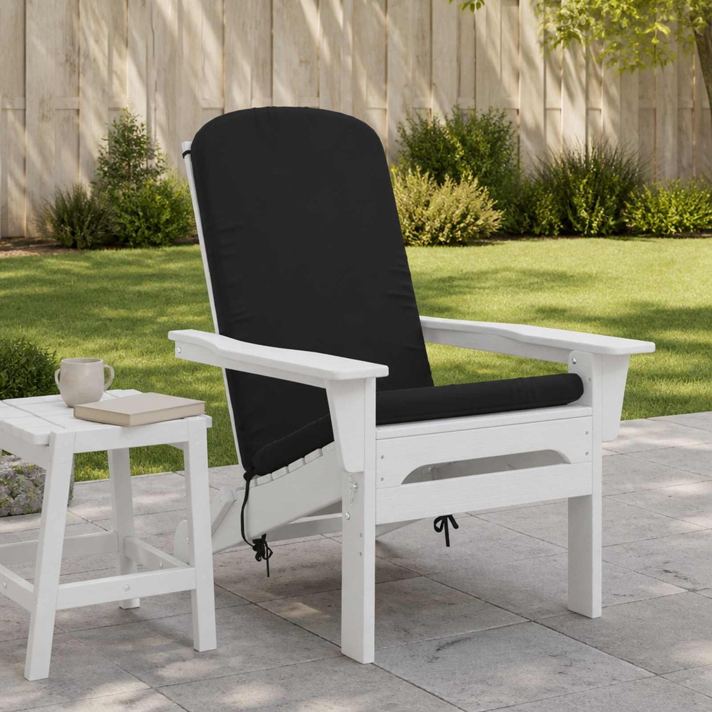 vidaXL Μαξιλάρι για Καρέκλα Adirondack GEMERT 100% Πολυεστέρας Μαύρο