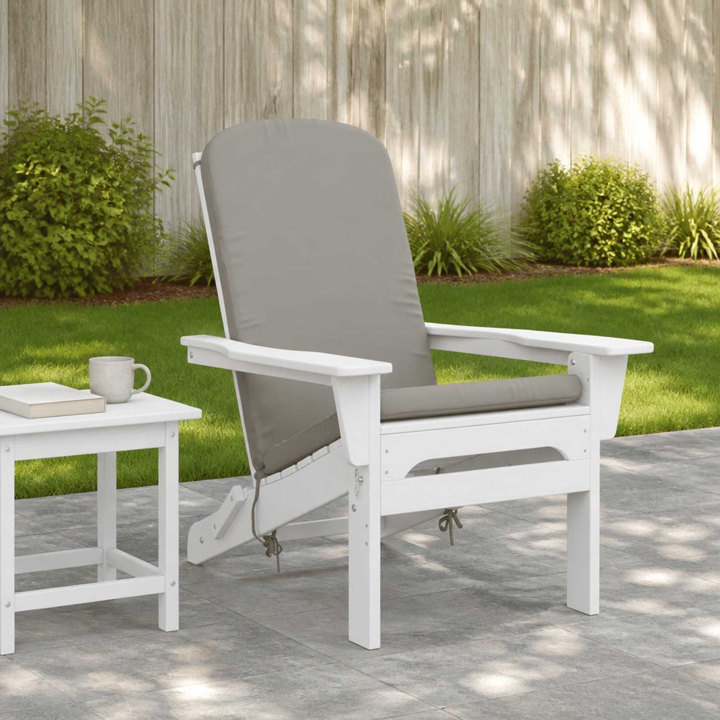 vidaXL Μαξιλάρι για Καρέκλα Adirondack GEMERT 100% Πολυεστέρας Γκρι