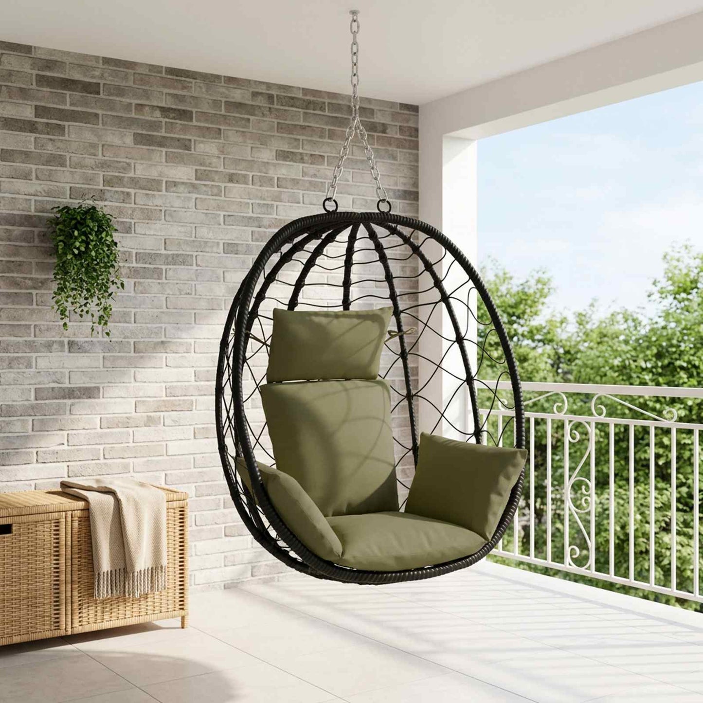 vidaXL Κάθισμα Adirondack PUTTEN 100% Πολυεστέρας Λαδί