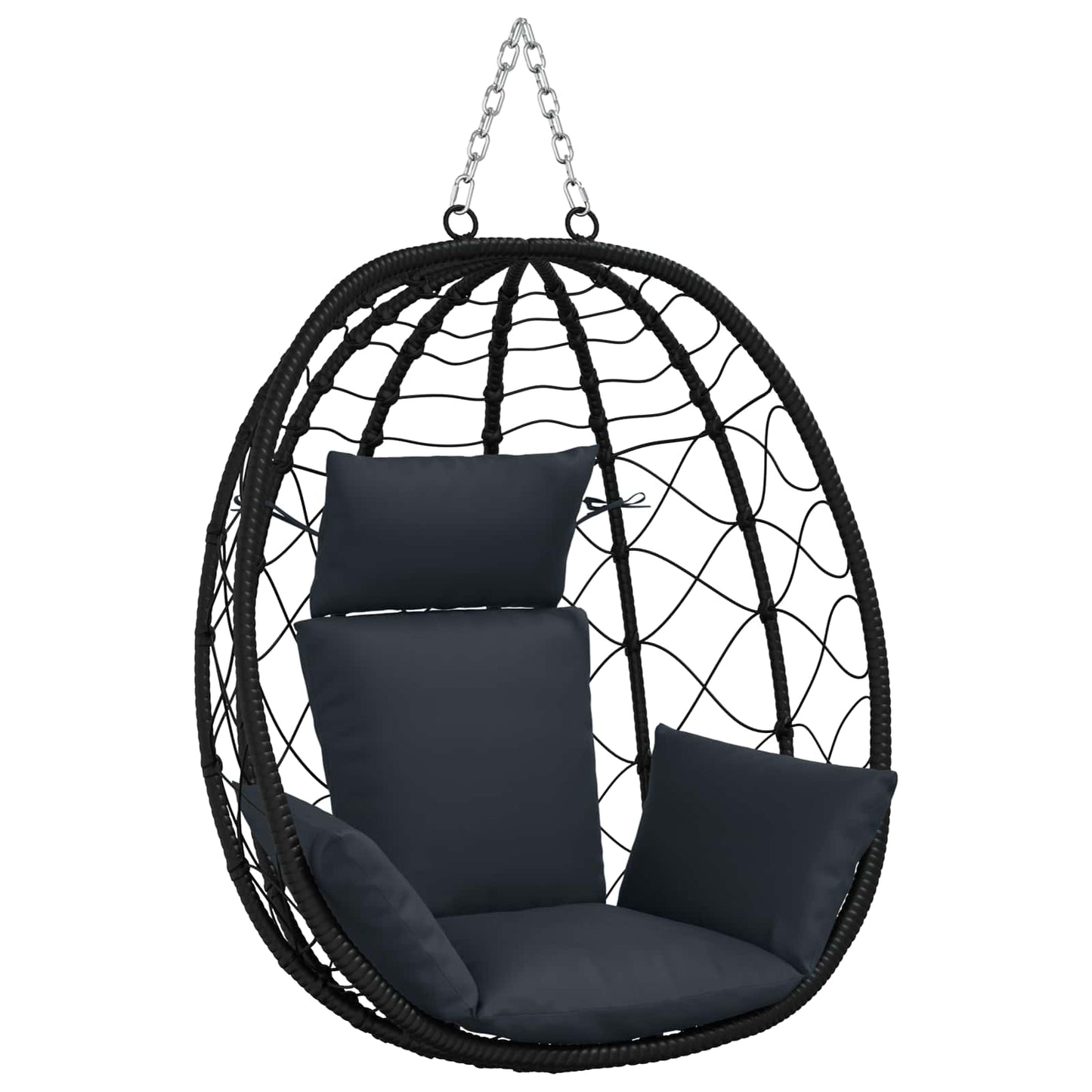 vidaXL Κάθισμα Adirondack PUTTEN 100% Πολυεστέρας Σκούρο Μπλε