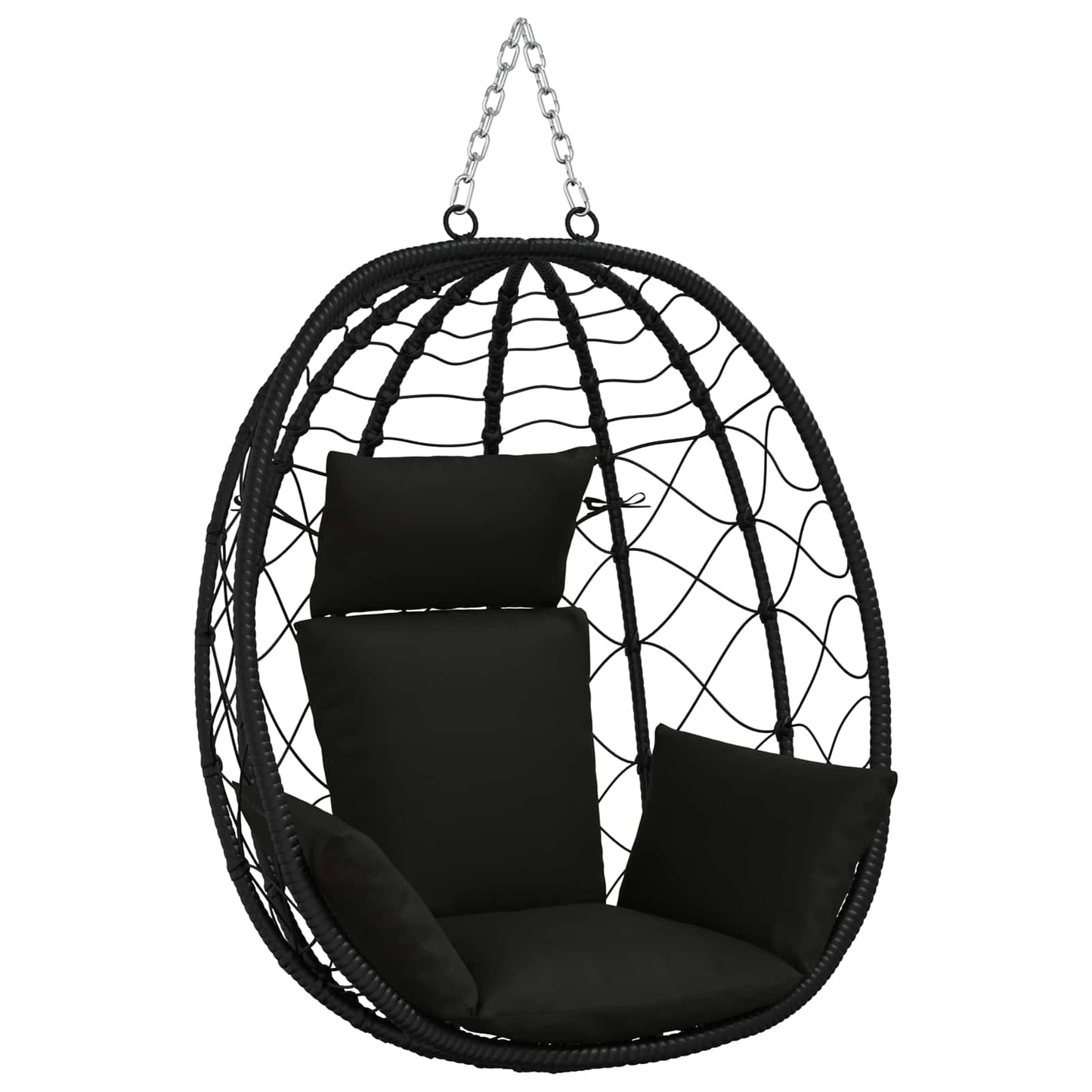 vidaXL Κάθισμα Adirondack PUTTEN 100% Πολυεστέρας Μαύρο