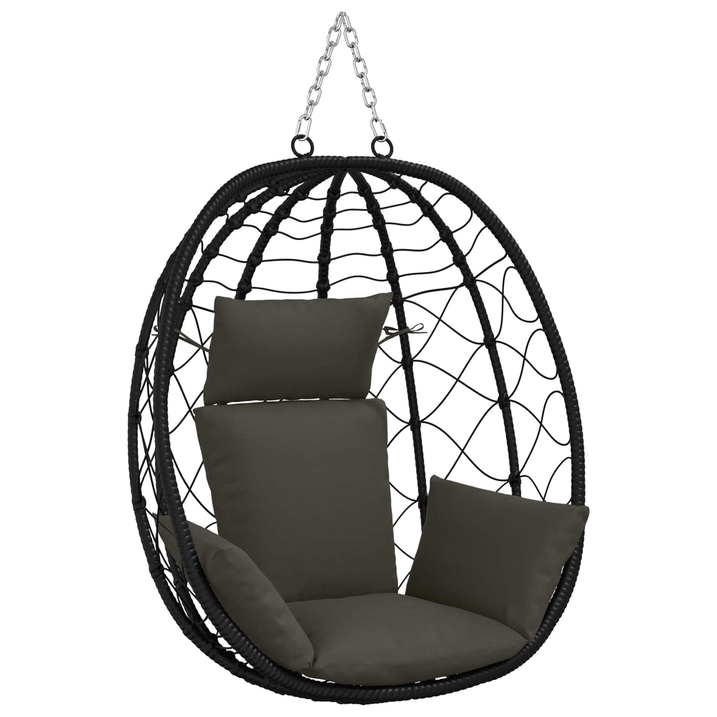 vidaXL Κάθισμα Adirondack PUTTEN 100% Πολυεστέρας Ανθρακί