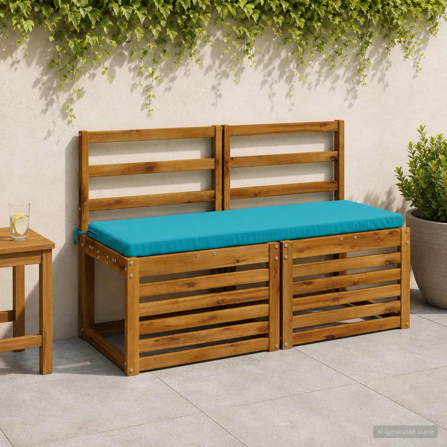 vidaXL Μαξιλάρια Πάγκου 2 Τεμαχίων SOEST 2 τμχ. 100% Πολυεστέρας