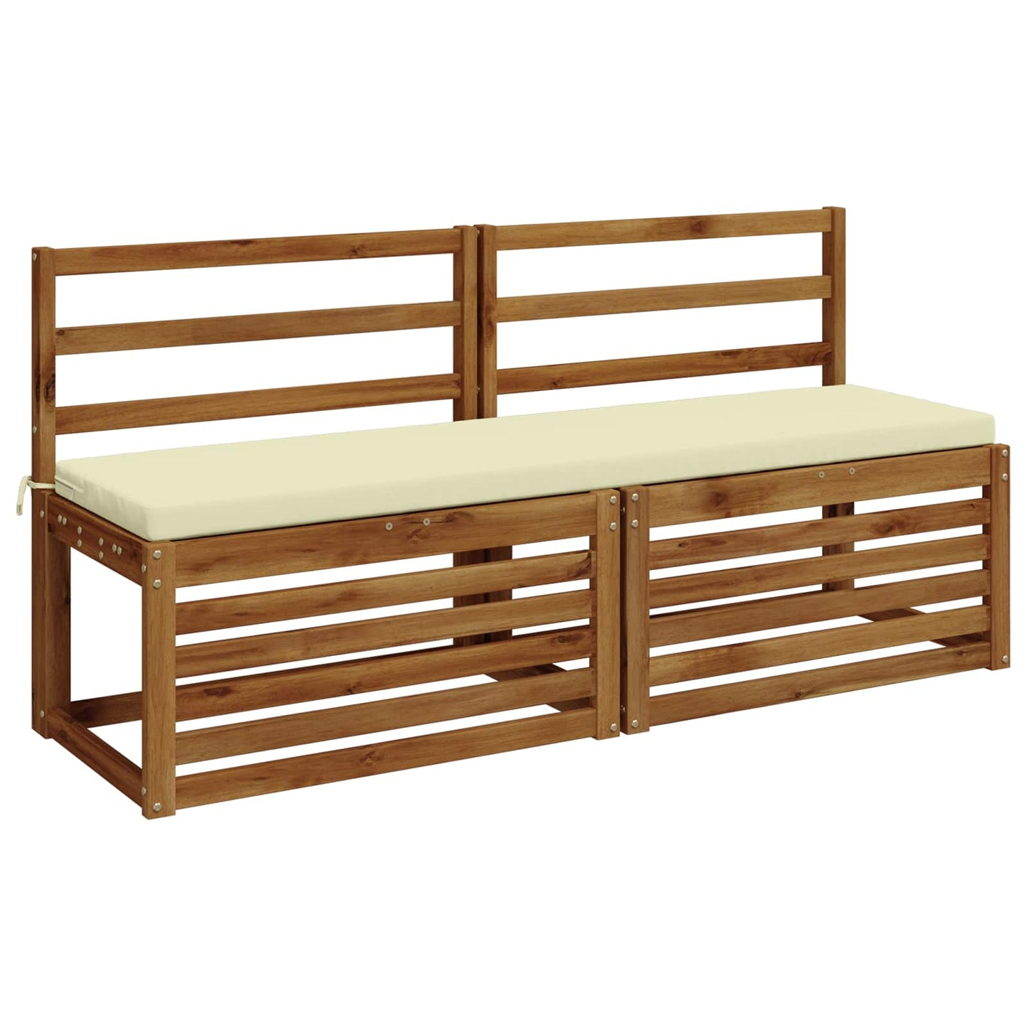 vidaXL Μαξιλάρι πάγκου SOEST 100% Πολυεστέρας Κρεμ 140 x 40 x 5 εκ.
