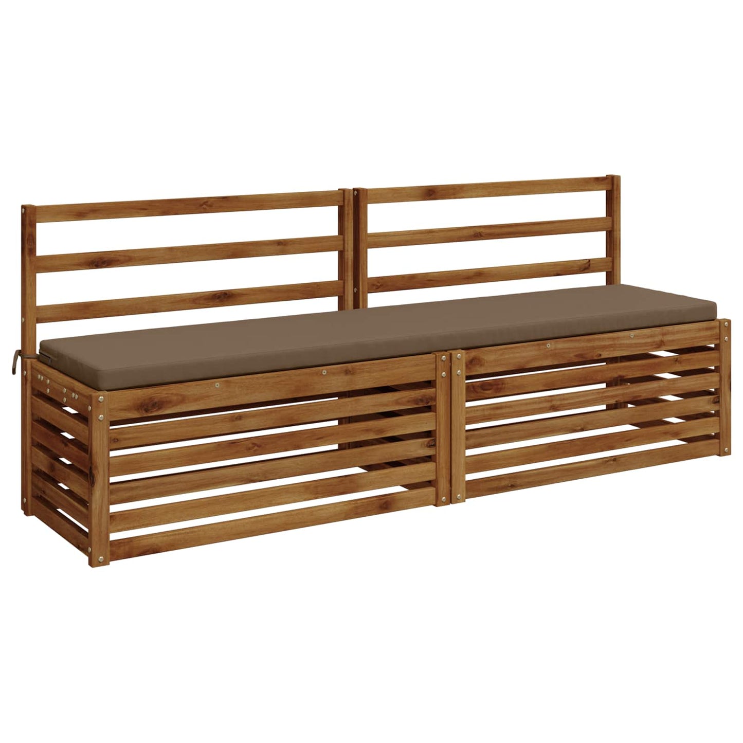 vidaXL Μαξιλάρι πάγκου SOEST 100% Πολυεστέρας Taupe 180 x 40 x 5 εκ.