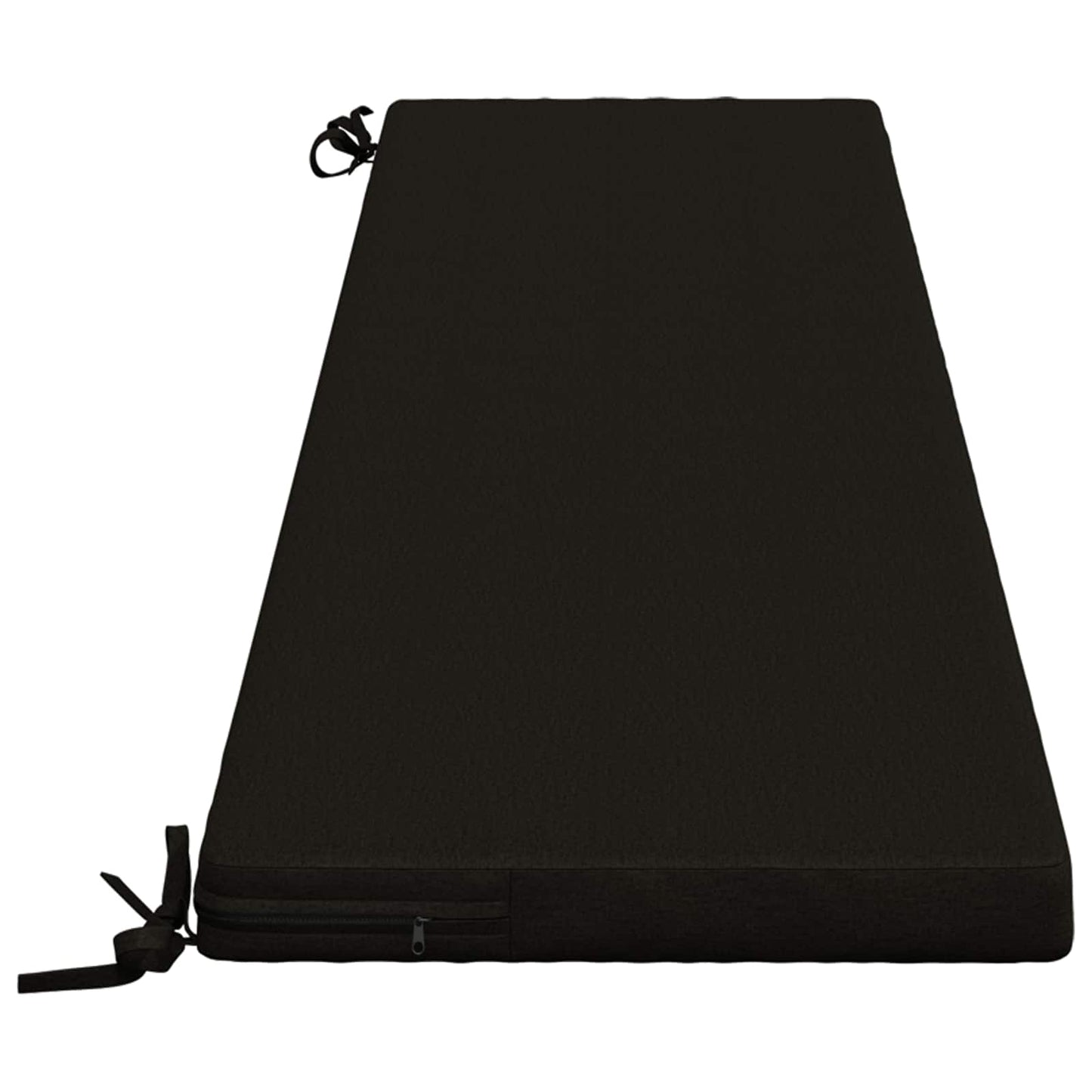 vidaXL Μαξιλάρι πάγκου SOEST 100% Πολυεστέρας Μαύρο 180 x 40 x 5 εκ.