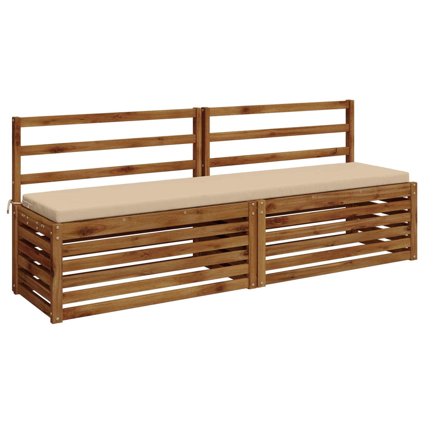 vidaXL Μαξιλάρι πάγκου SOEST 100% Πολυεστέρας Κρεμ 180 x 40 x 5 εκ.