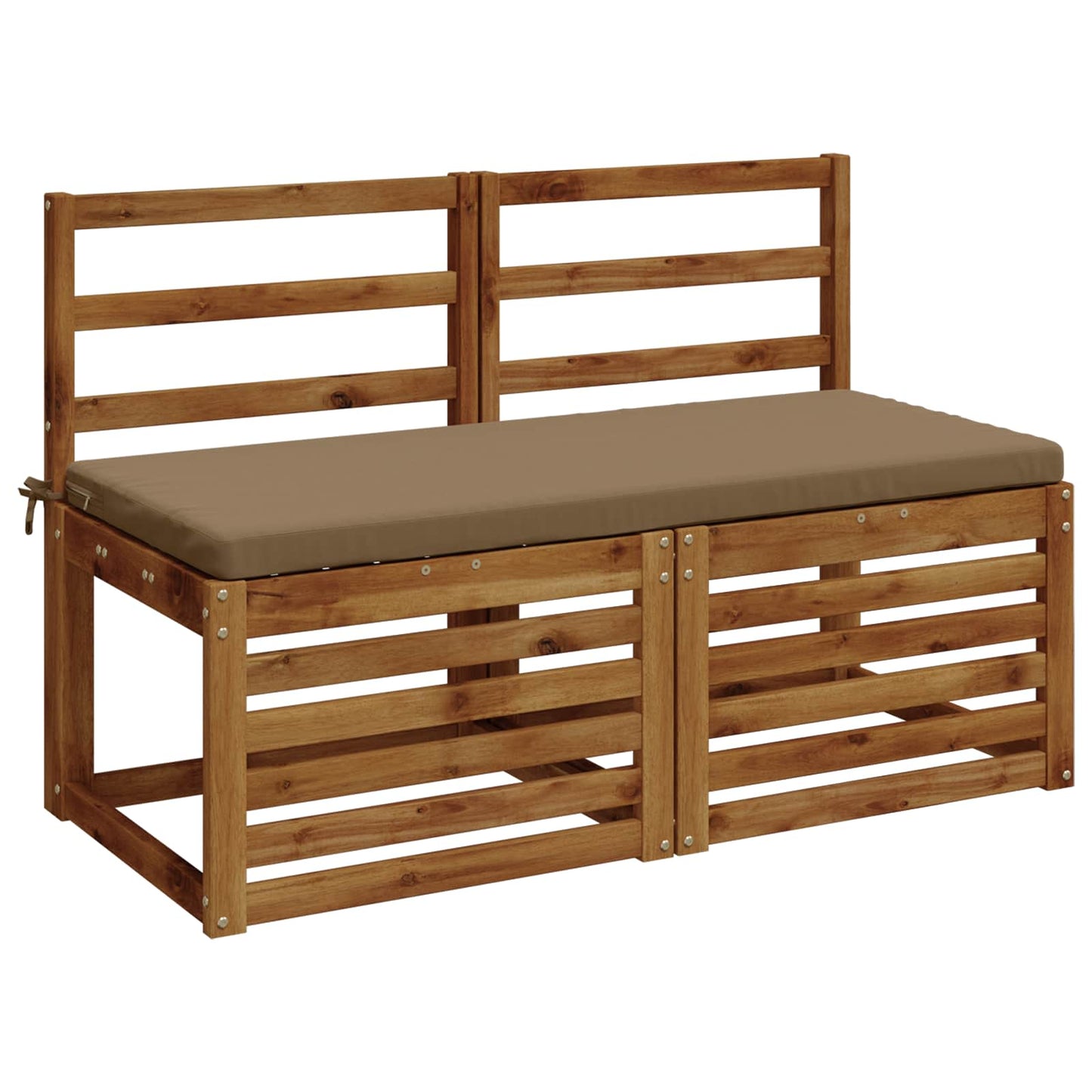 vidaXL Μαξιλάρι πάγκου SOEST 100% Πολυεστέρας Taupe 110 x 50 x 5 εκ