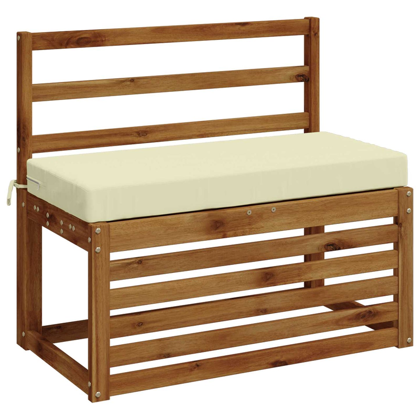 vidaXL Μαξιλάρι πάγκου SOEST 100% Πολυεστέρας Κρεμ 80 x 40 x 8 cm