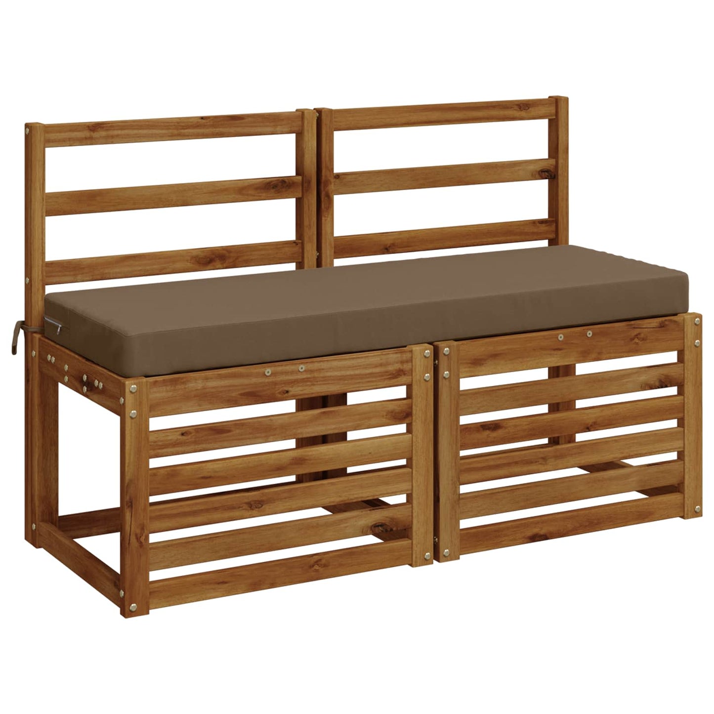 vidaXL Μαξιλάρι πάγκου SOEST 100% Πολυεστέρας Taupe 100 x 40 x 8 εκ