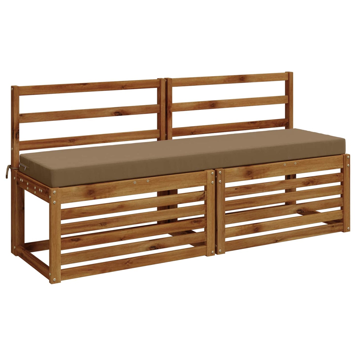 vidaXL Μαξιλάρι πάγκου SOEST 100% Πολυεστέρας Taupe 150 x 40 x 8 εκ.