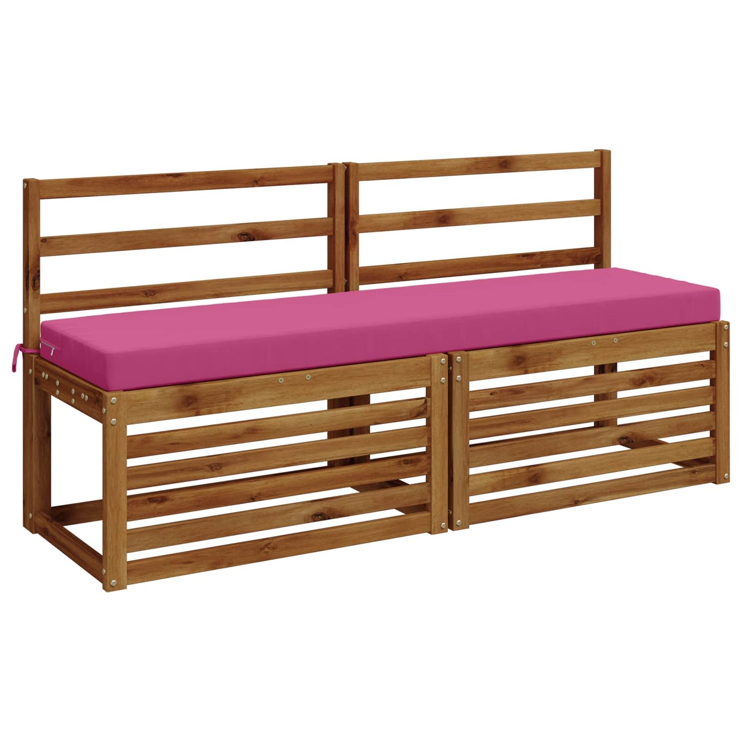 vidaXL Μαξιλάρι πάγκου SOEST 100% Πολυεστέρας Ροζ 160 x 40 x 8 εκ