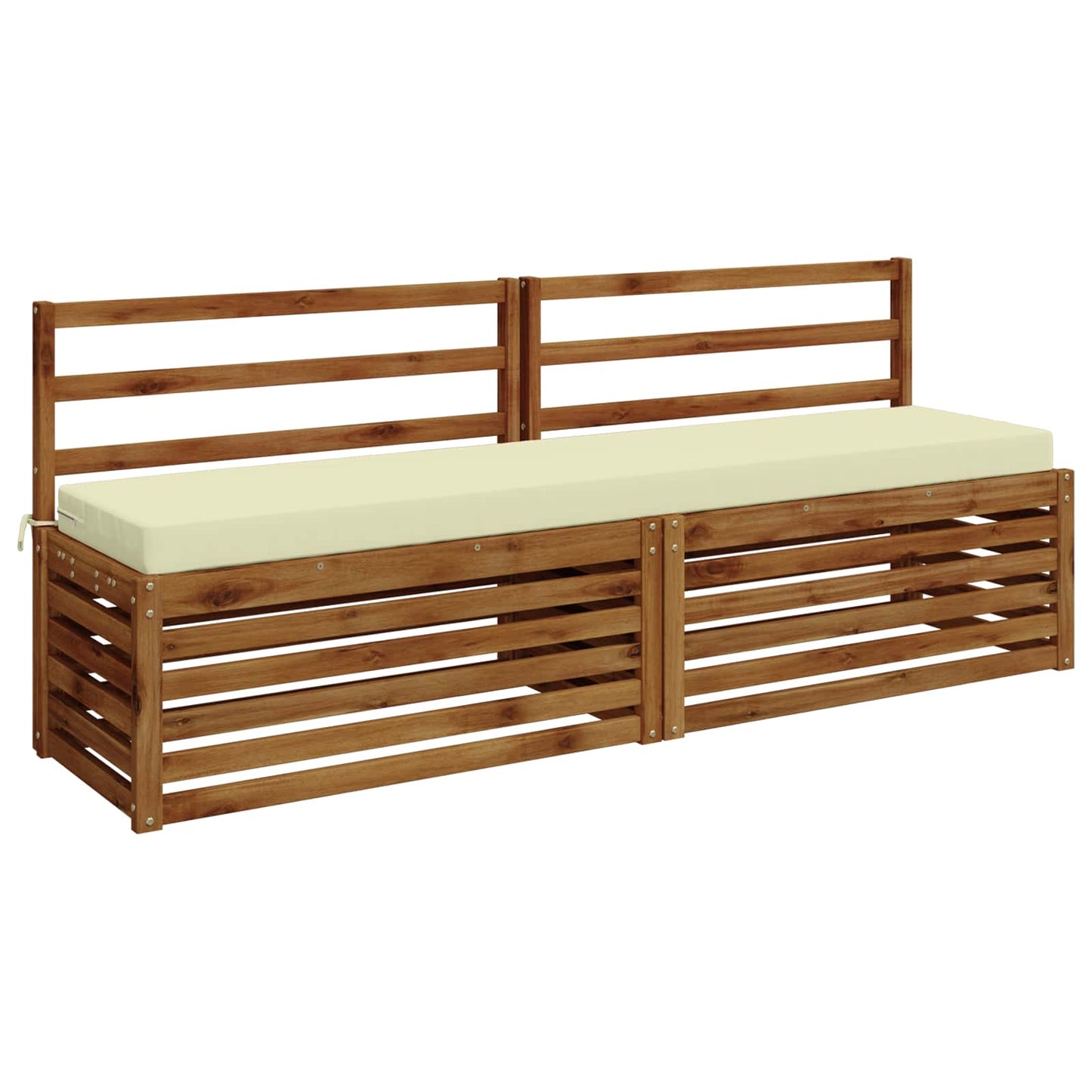 vidaXL Μαξιλάρι πάγκου SOEST 100% Πολυεστέρας Κρεμ 170 x 40 x 8 εκ