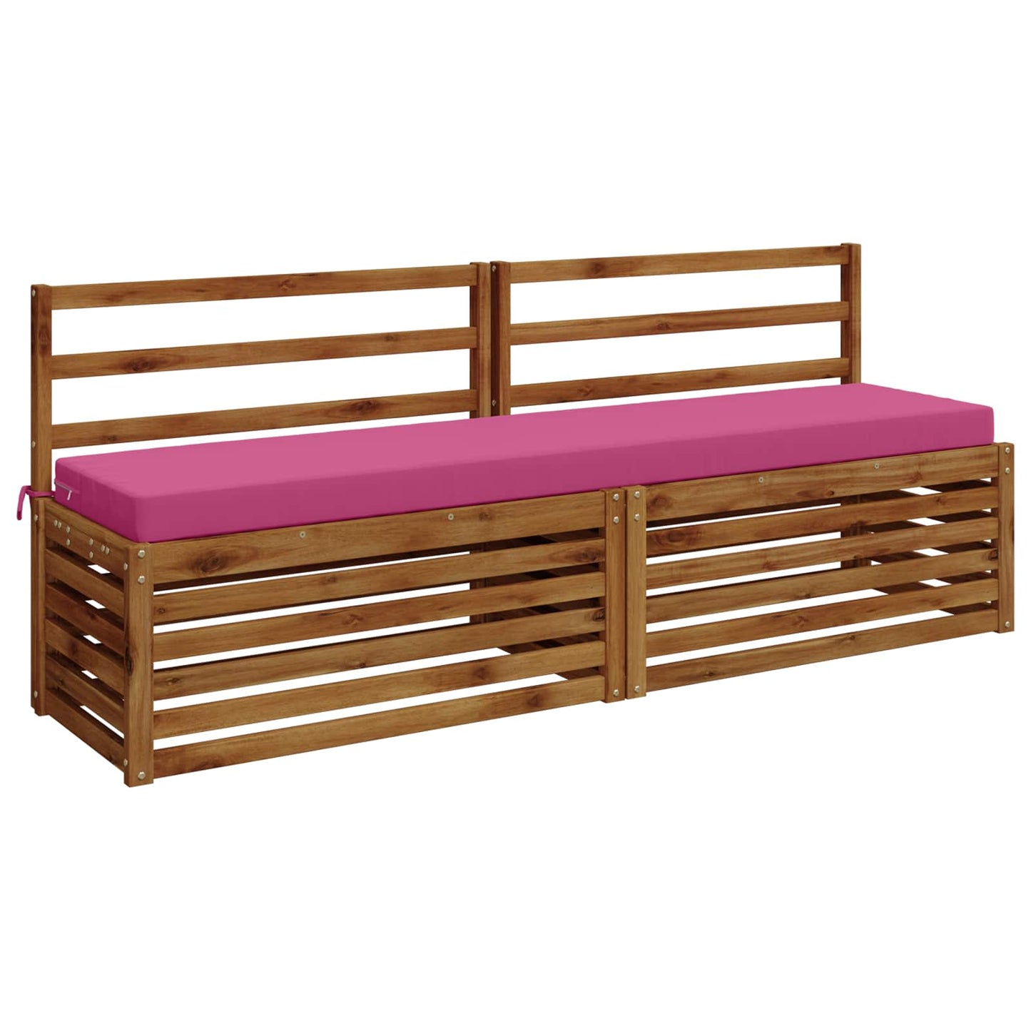 vidaXL Μαξιλάρι πάγκου SOEST 100% Πολυεστέρας Ροζ 170 x 40 x 8 εκ