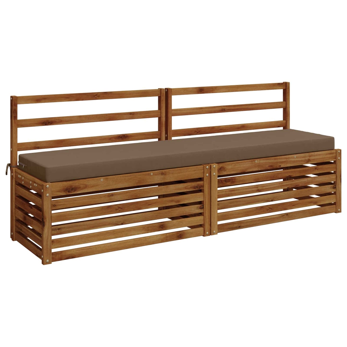 vidaXL Μαξιλάρι πάγκου SOEST 100% Πολυεστέρας Taupe 180 x 40 x 8 εκ.