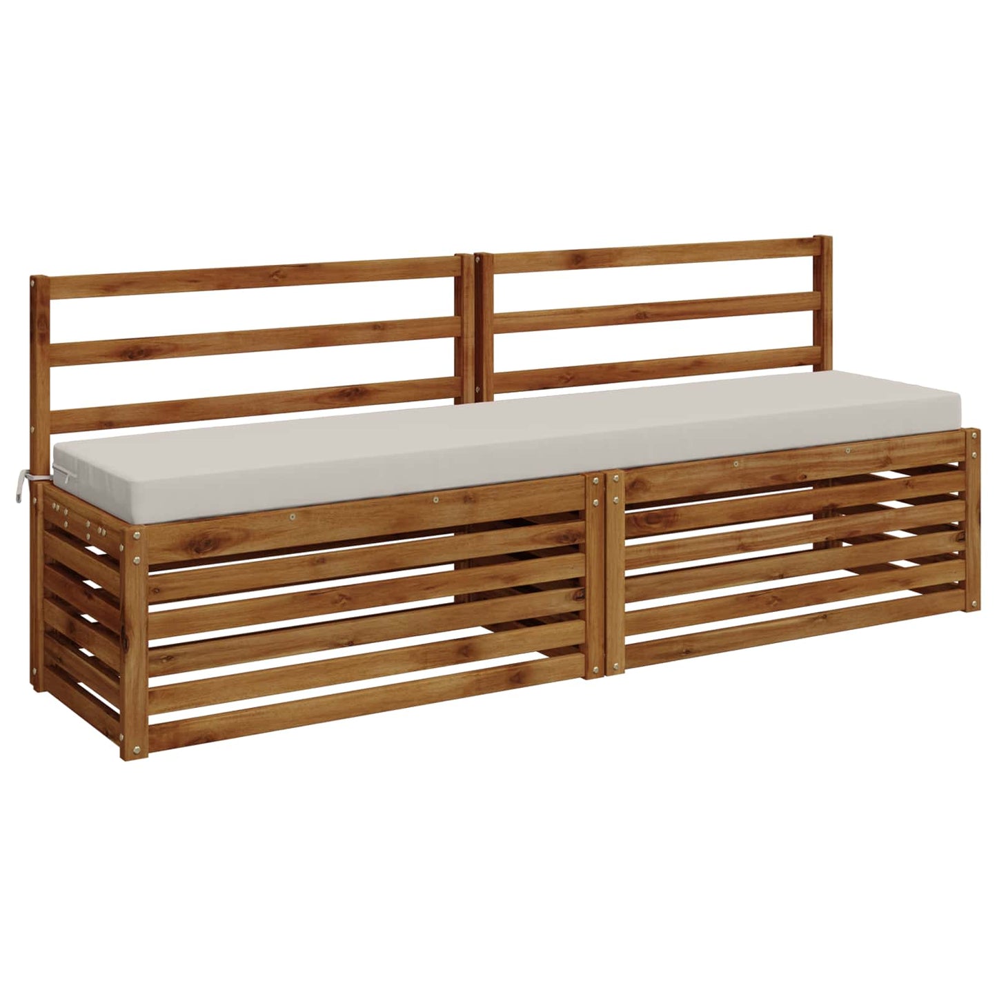 vidaXL Μαξιλάρι πάγκου SOEST 100% Πολυεστέρας Λευκό 180 x 40 x 8 εκ.