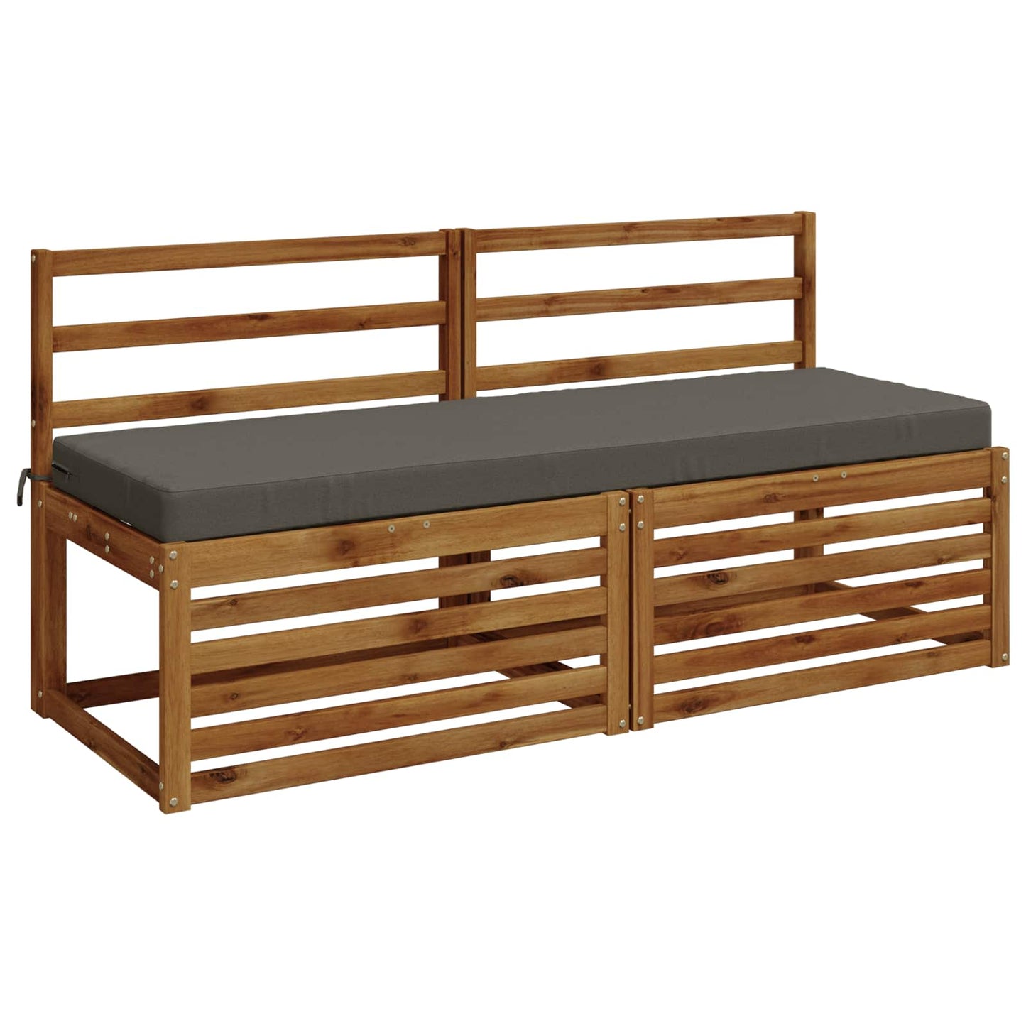 vidaXL Μαξιλάρι πάγκου SOEST 100% Πολυεστέρας Γκρι 150 x 50 x 8 εκ
