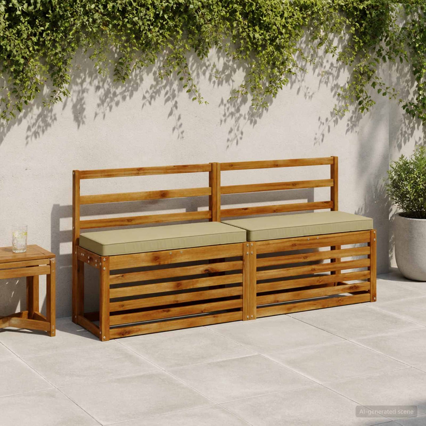 vidaXL Μαξιλάρια Πάγκου 2 Τεμαχίων VUGHT 2 pcs 100% Πολυεστέρας