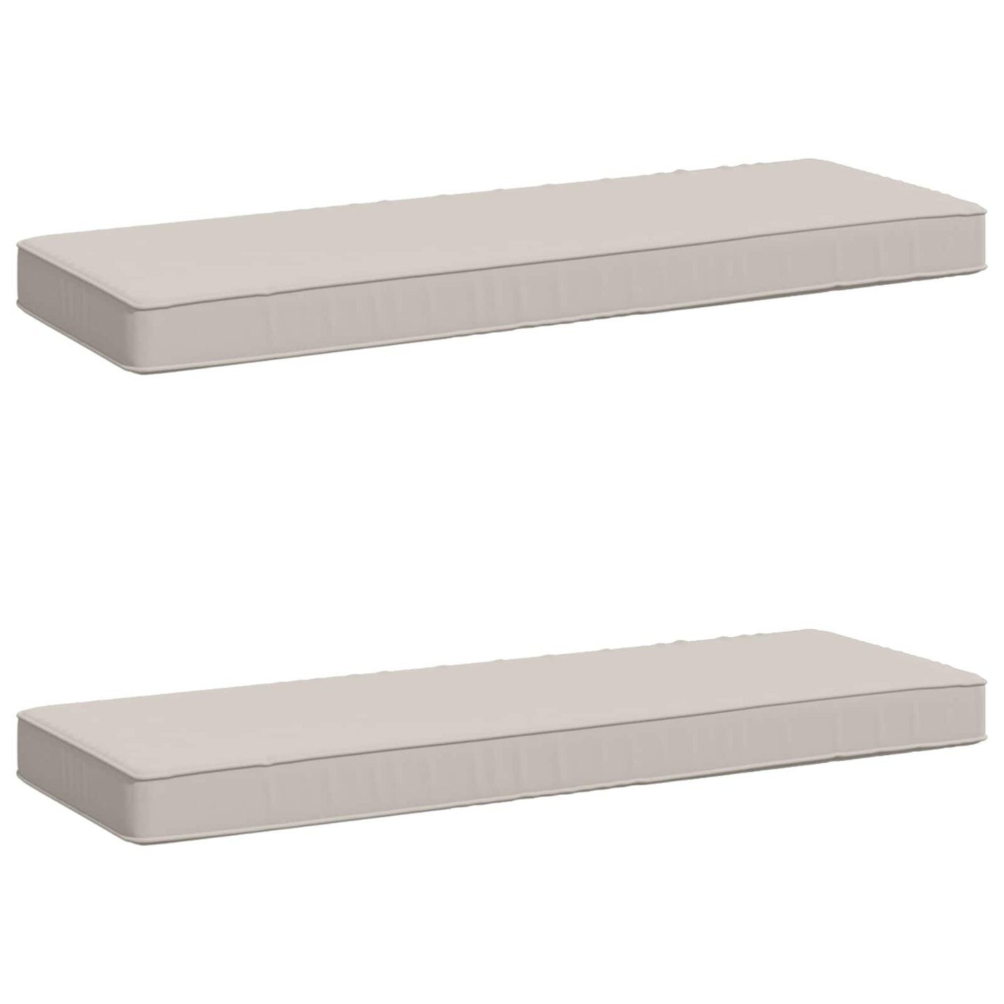 vidaXL Μαξιλάρια Πάγκου 2 Τεμαχίων VUGHT 2 pcs 100% Πολυεστέρας Λευκό