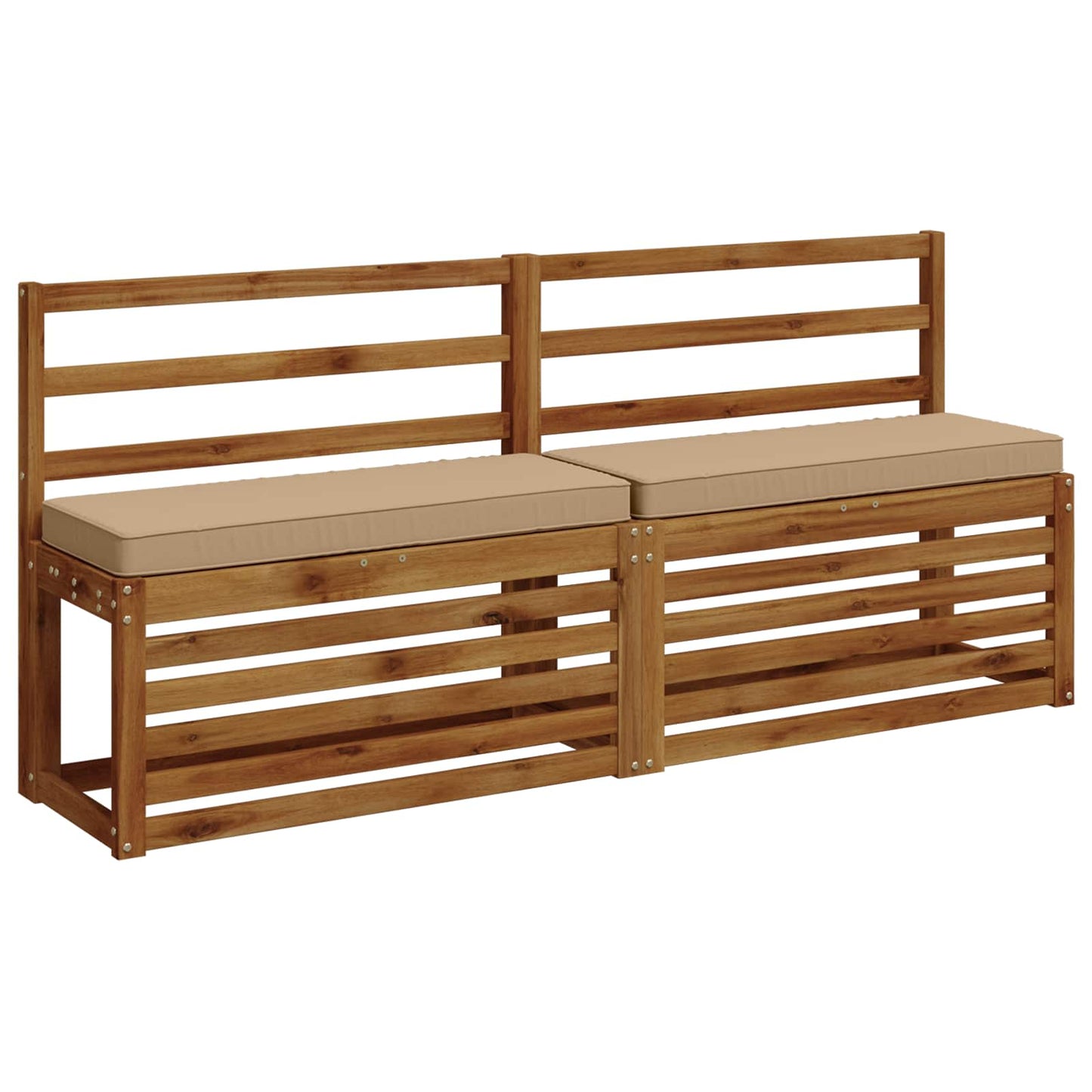 vidaXL Μαξιλάρια Πάγκου 2 Τεμαχίων VUGHT 2 pcs 100% Πολυεστέρας Άμμος