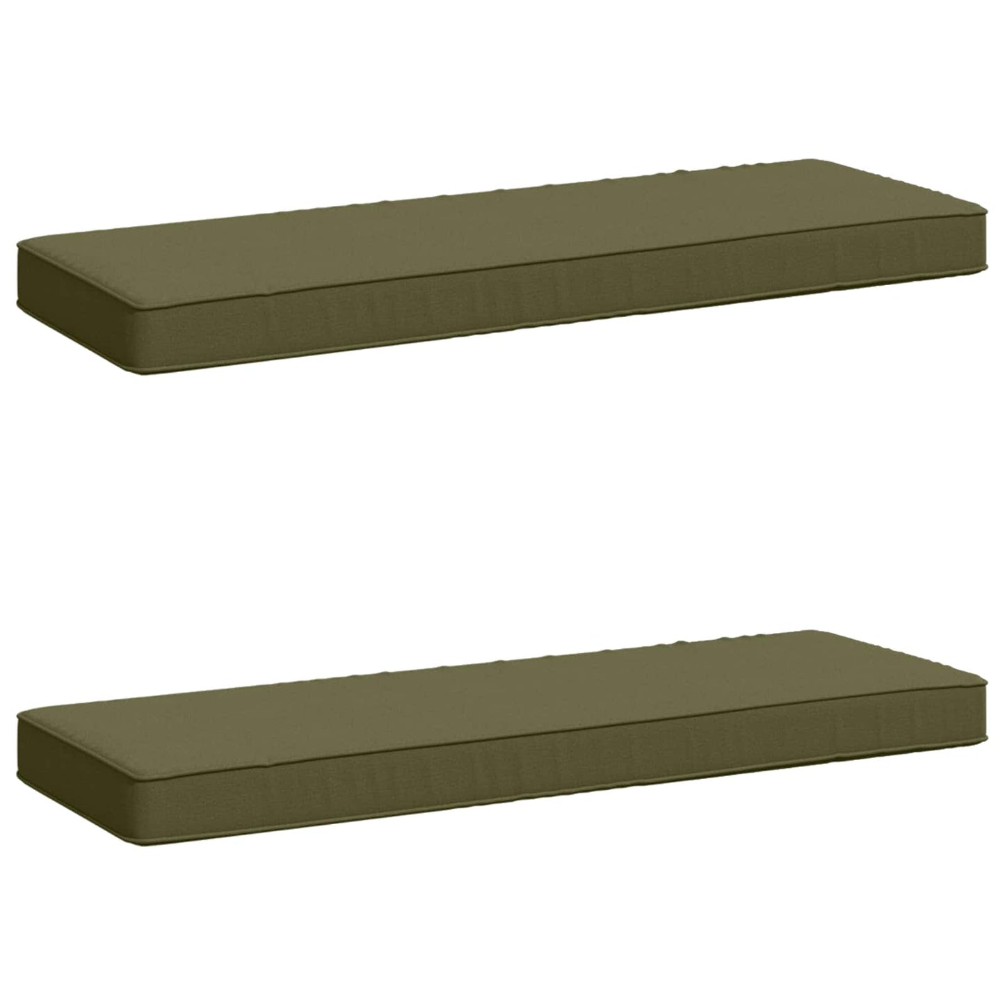 vidaXL Μαξιλάρια Πάγκου 2 Τεμαχίων VUGHT 2 pcs 100% Πολυεστέρας Λαδί