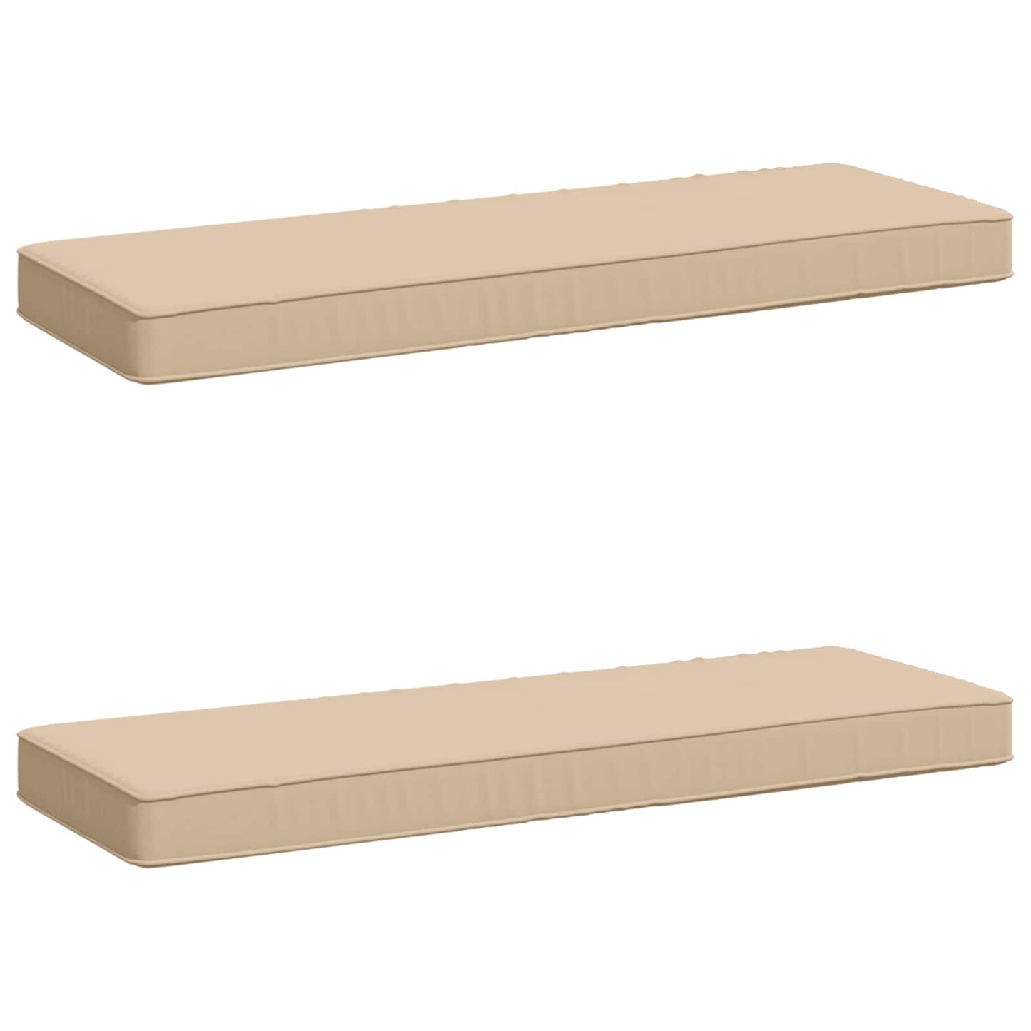 vidaXL Μαξιλάρια Πάγκου 2 Τεμαχίων VUGHT 2 pcs 100% Πολυεστέρας Κρεμ