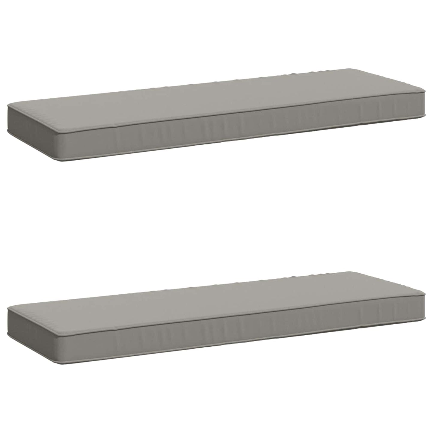 vidaXL Μαξιλάρια Πάγκου 2 Τεμαχίων VUGHT 2 pcs 100% Πολυεστέρας Γκρι