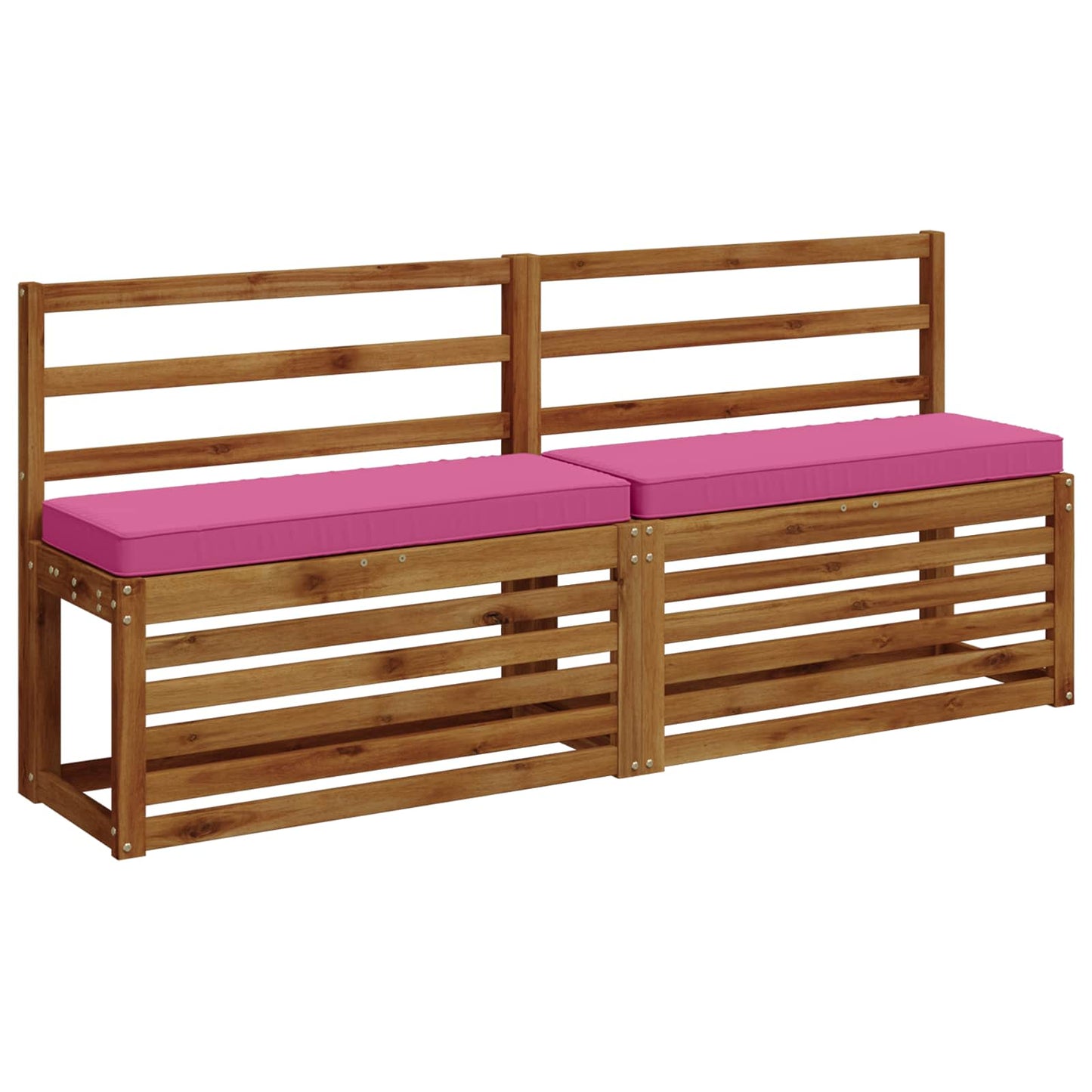 vidaXL Μαξιλάρια Πάγκου 2 Τεμαχίων VUGHT 2 pcs 100% Πολυεστέρας Ροζ
