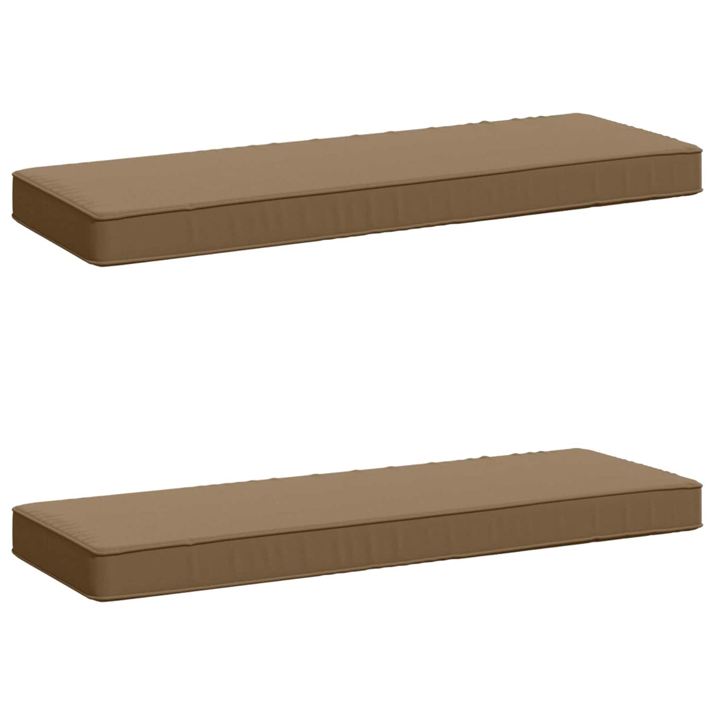 vidaXL Μαξιλάρια Πάγκου 2 Τεμαχίων VUGHT 2 pcs 100% Πολυεστέρας Taupe