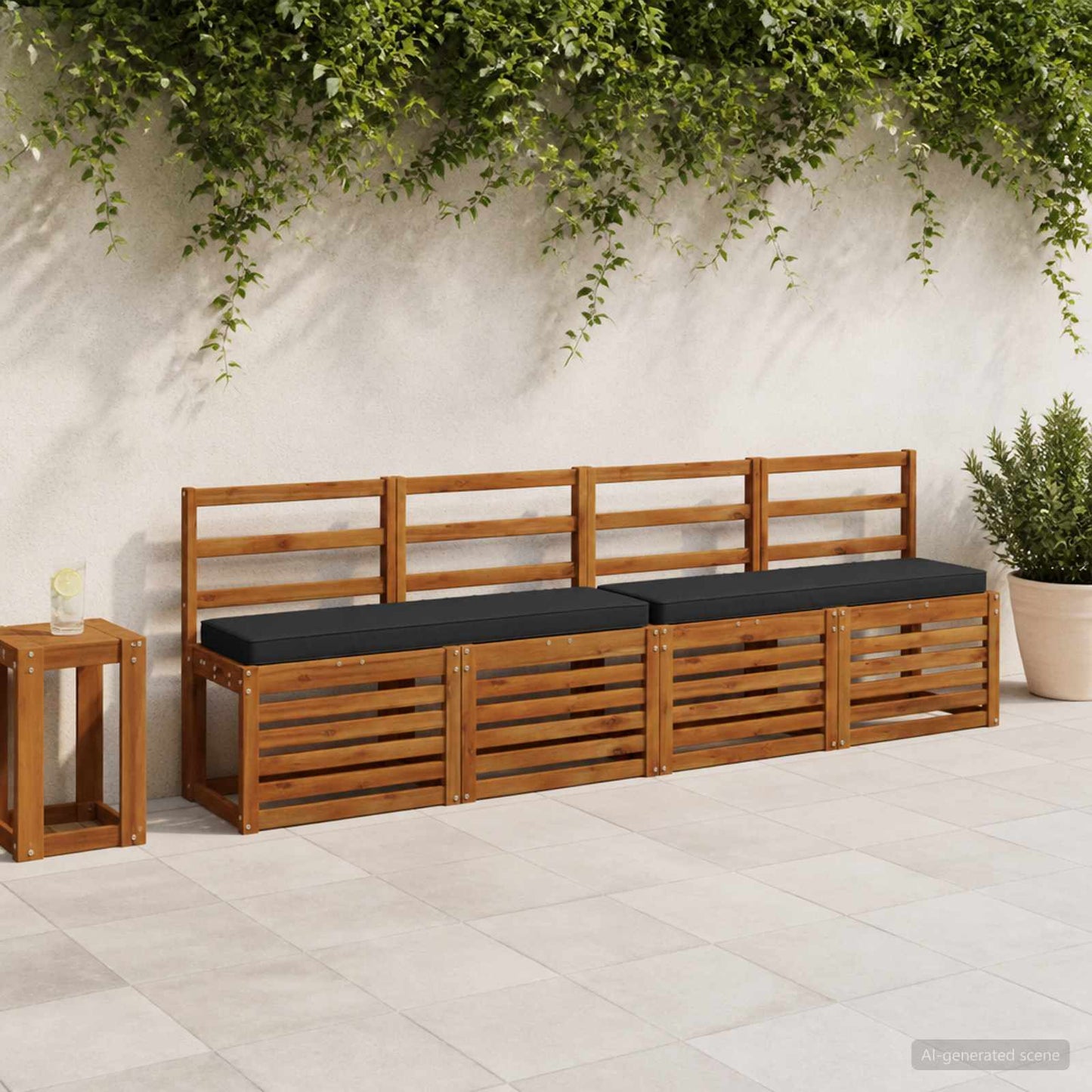 vidaXL Μαξιλάρια Πάγκου 2 Τεμαχίων VUGHT 2 pcs 100% Πολυεστέρας