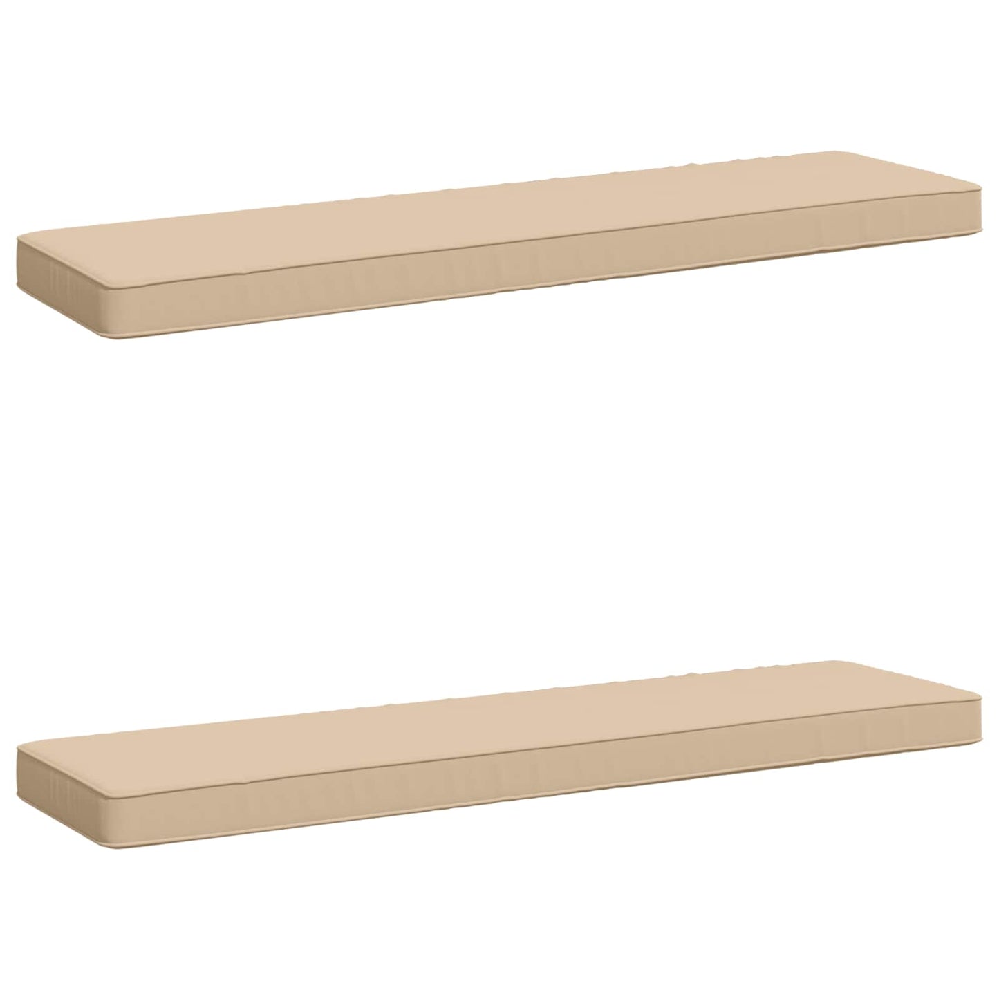 vidaXL Μαξιλάρια Πάγκου 2 Τεμαχίων VUGHT 2 pcs 100% Πολυεστέρας Κρεμ