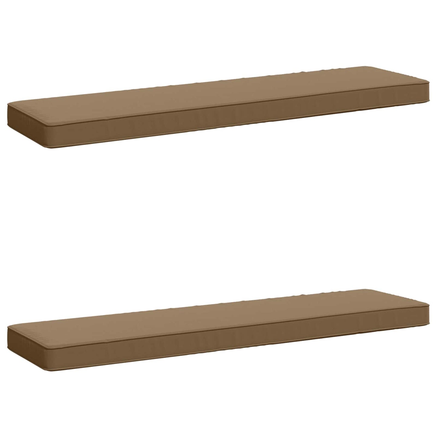 vidaXL Μαξιλάρια Πάγκου 2 Τεμαχίων VUGHT 2 pcs 100% Πολυεστέρας Taupe