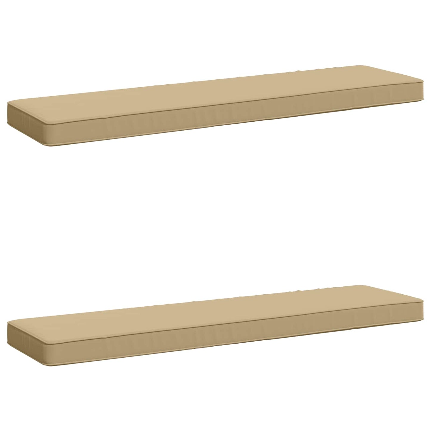 vidaXL Μαξιλάρια Πάγκου 2 Τεμαχίων VUGHT 2 pcs 100% Πολυεστέρας Μπεζ