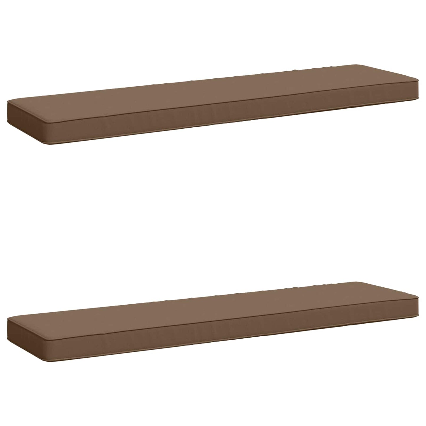 vidaXL Μαξιλάρια Πάγκου 2 Τεμαχίων VUGHT 2 pcs 100% Πολυεστέρας Taupe
