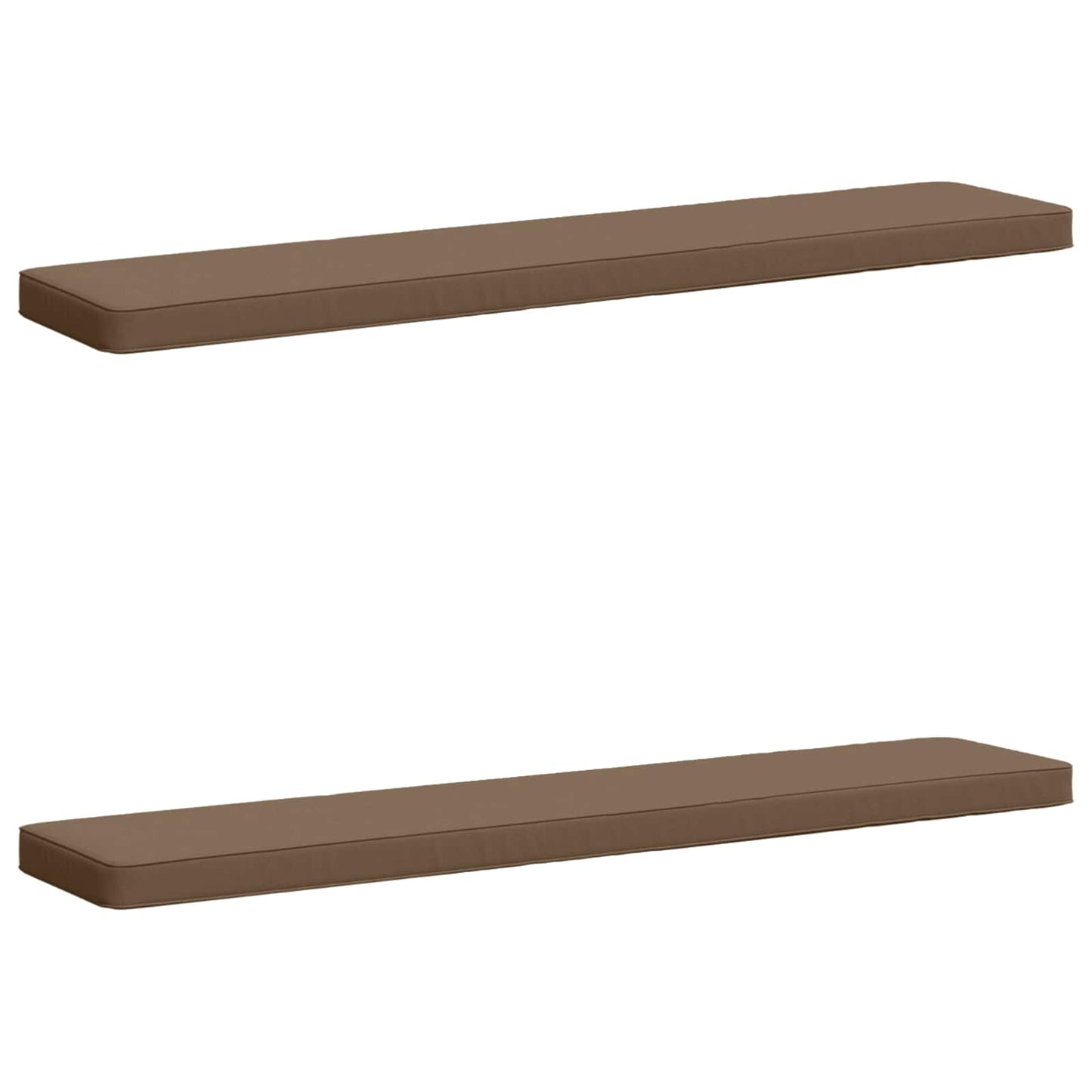 vidaXL Μαξιλάρια Πάγκου 2 Τεμαχίων VUGHT 2 pcs 100% Πολυεστέρας Taupe