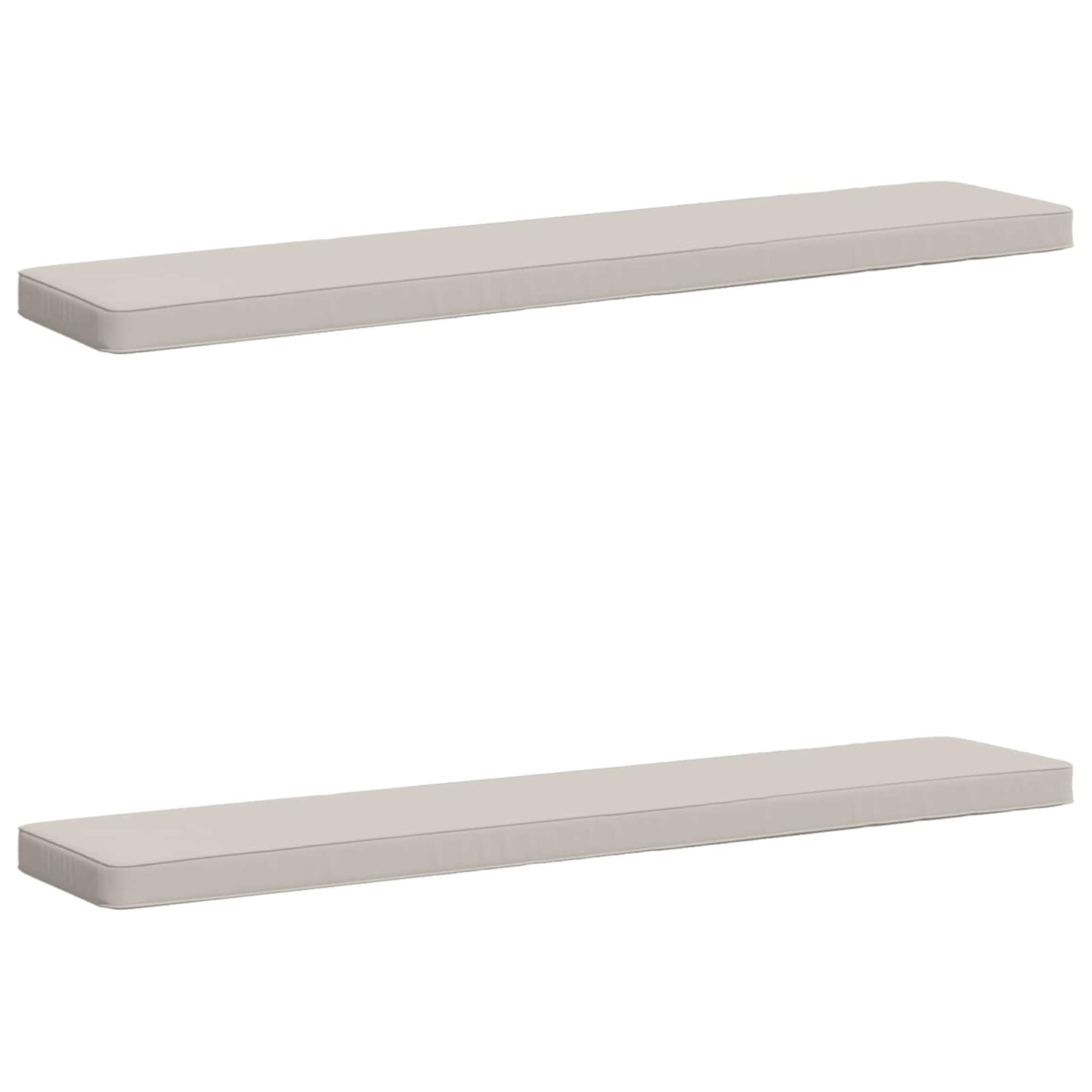 vidaXL Μαξιλάρια Πάγκου 2 Τεμαχίων VUGHT 2 pcs 100% Πολυεστέρας Λευκό