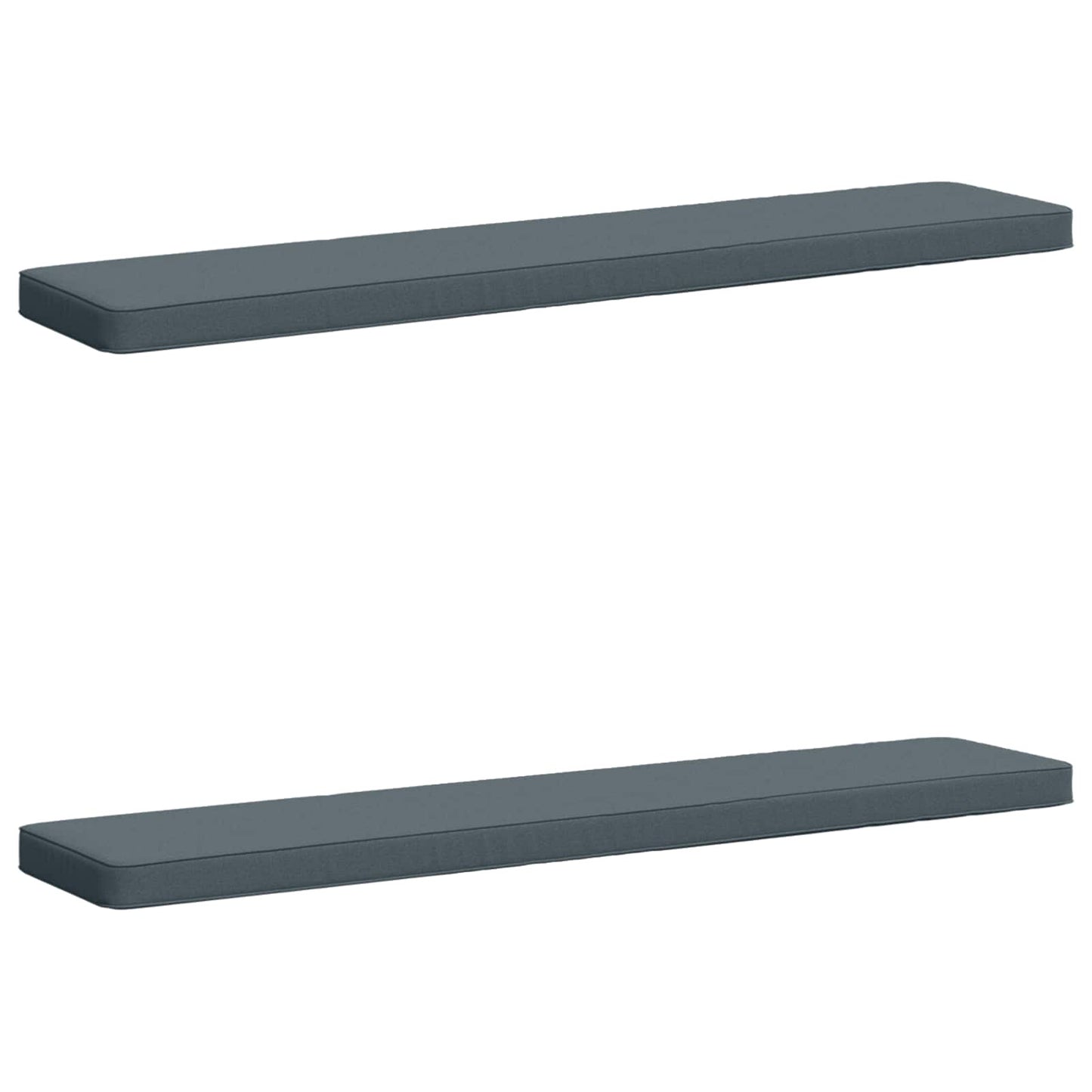 vidaXL Μαξιλάρια Πάγκου 2 Τεμαχίων VUGHT 2 pcs 100% Πολυεστέρας Μπλε