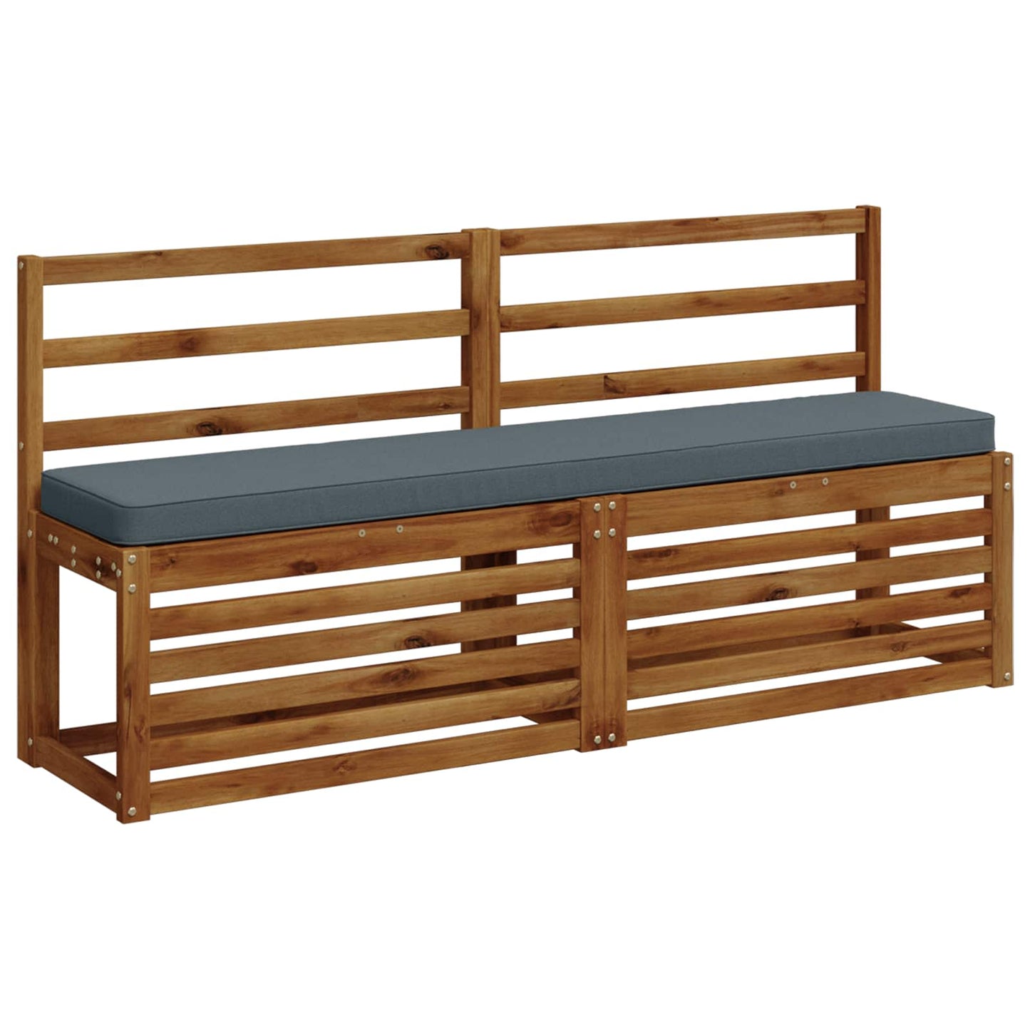 vidaXL Μαξιλάρια Πάγκου 2 Τεμαχίων VUGHT 2 pcs 100% Πολυεστέρας Μπλε