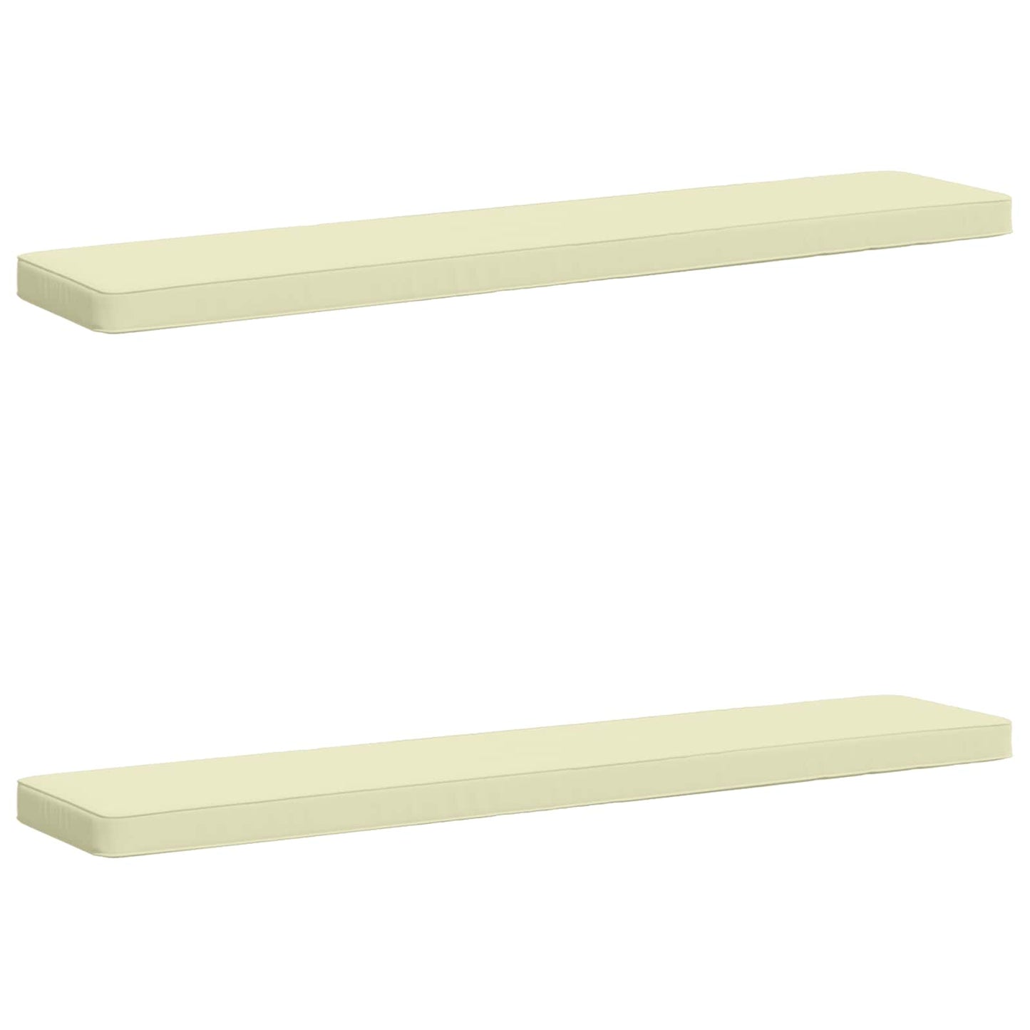 vidaXL Μαξιλάρια Πάγκου 2 Τεμαχίων VUGHT 2 pcs 100% Πολυεστέρας Κρεμ