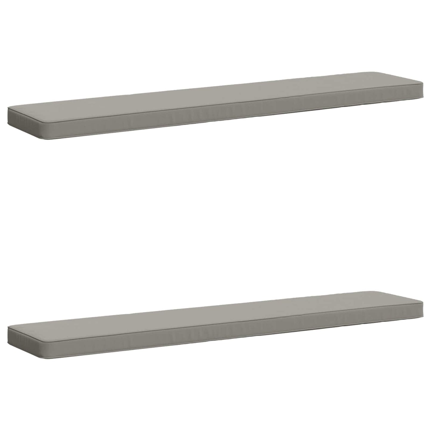 vidaXL Μαξιλάρια Πάγκου 2 Τεμαχίων VUGHT 2 pcs 100% Πολυεστέρας Γκρι