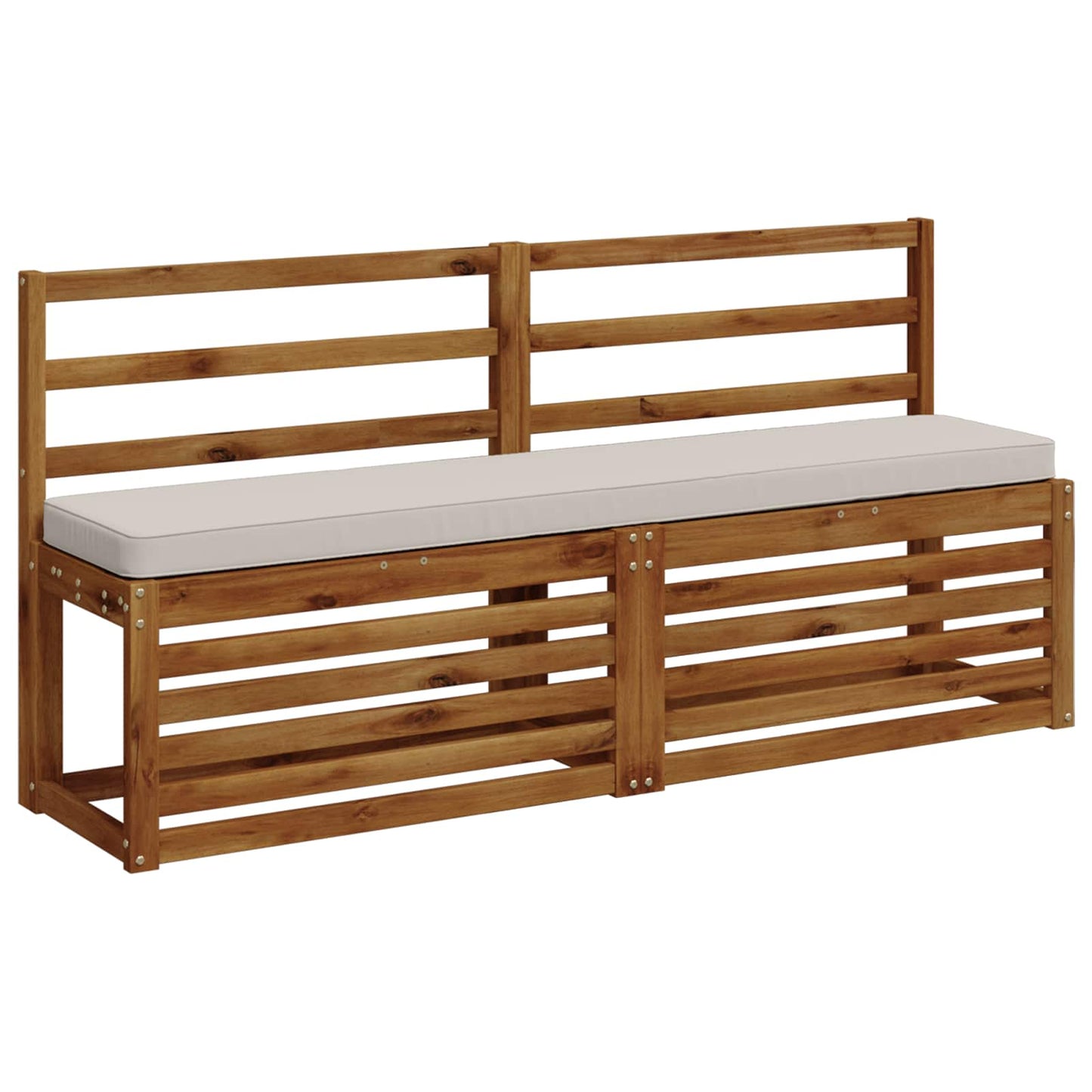 vidaXL Μαξιλάρια Πάγκου 2 Τεμαχίων VUGHT 2 pcs 100% Πολυεστέρας Λευκό