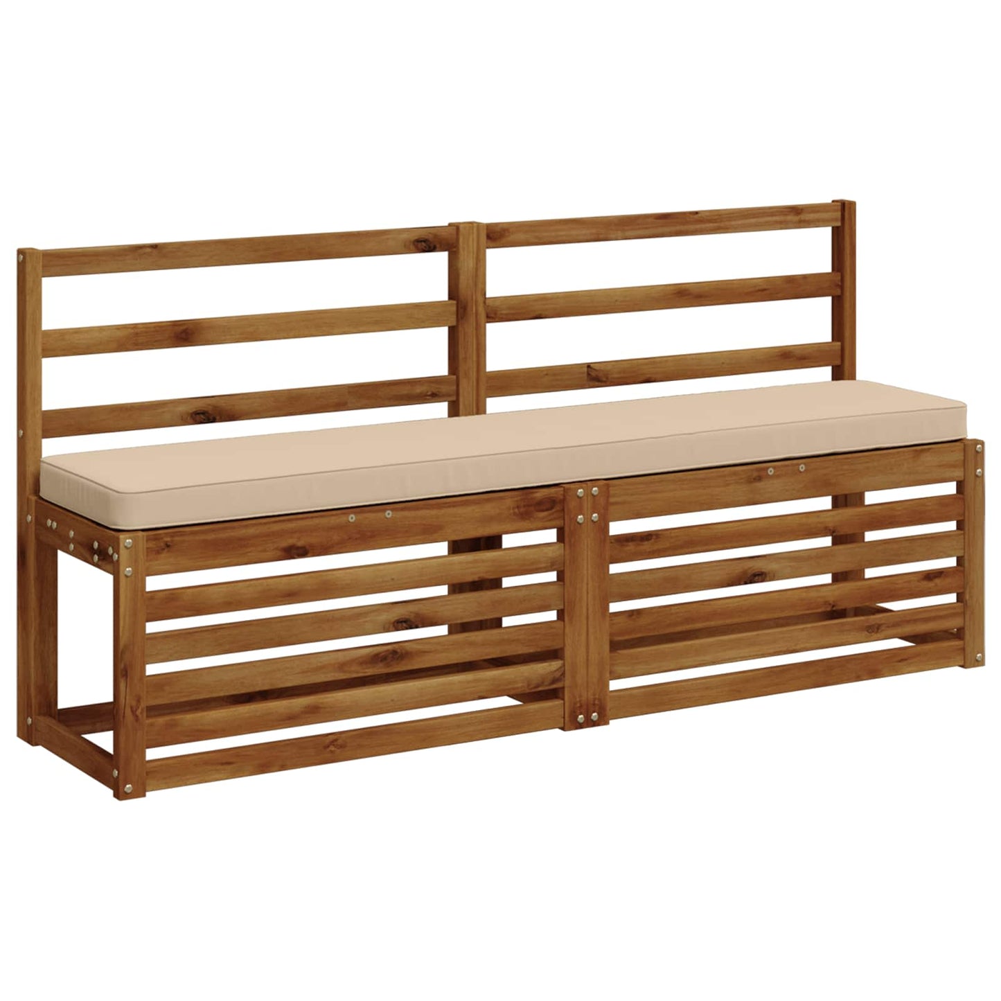 vidaXL Μαξιλάρια Πάγκου 2 Τεμαχίων VUGHT 2 pcs 100% Πολυεστέρας Κρεμ