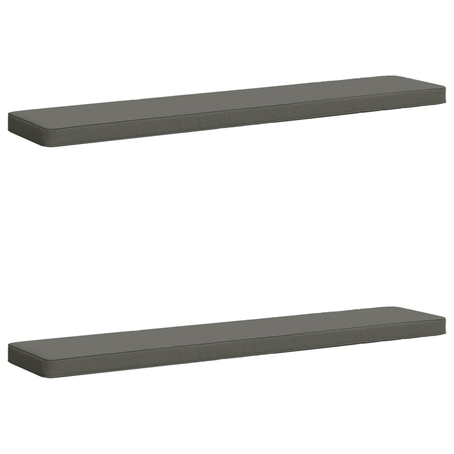 vidaXL Μαξιλάρια Πάγκου 2 Τεμαχίων VUGHT 2 pcs 100% Πολυεστέρας Γκρι