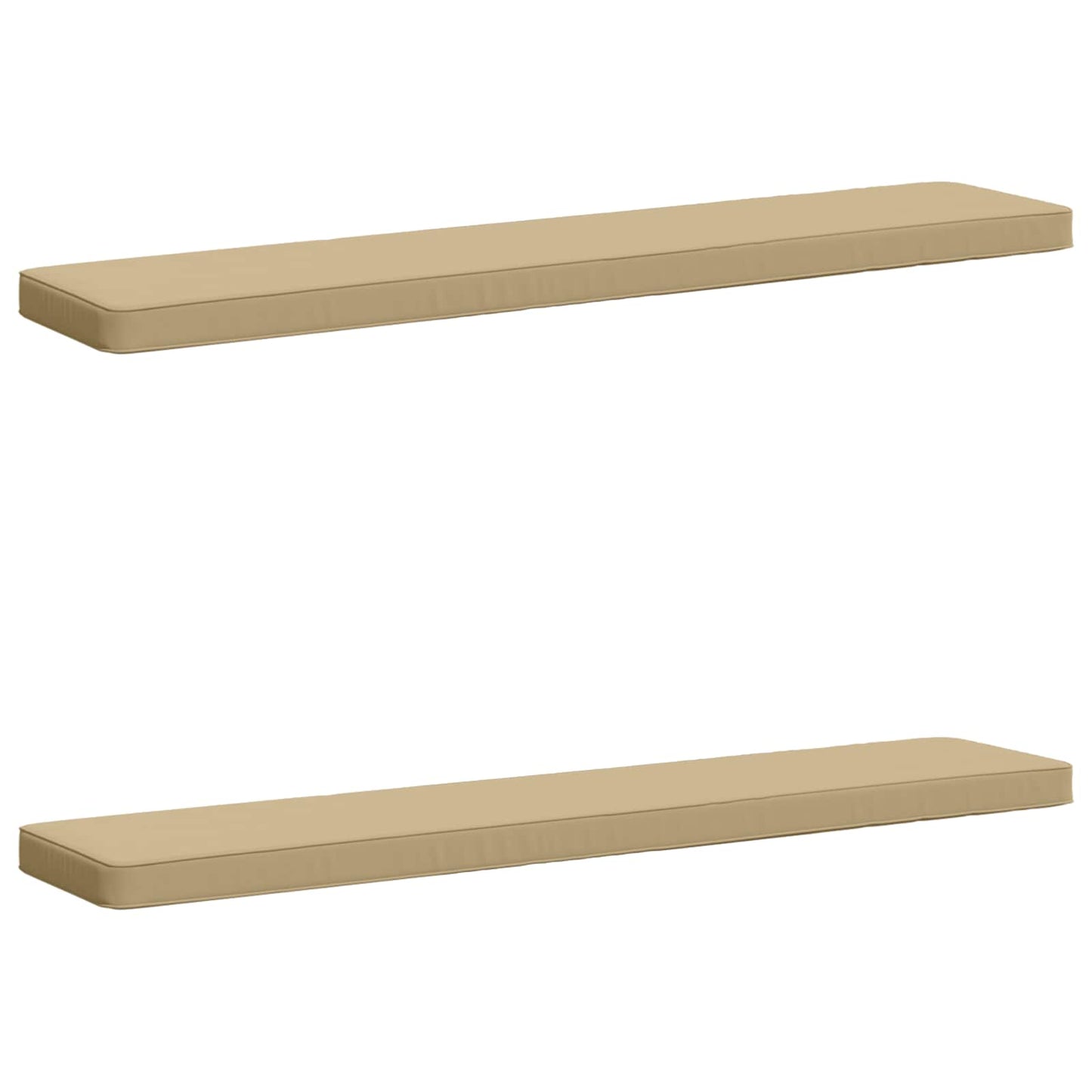 vidaXL Μαξιλάρια Πάγκου 2 Τεμαχίων VUGHT 2 pcs 100% Πολυεστέρας Μπεζ